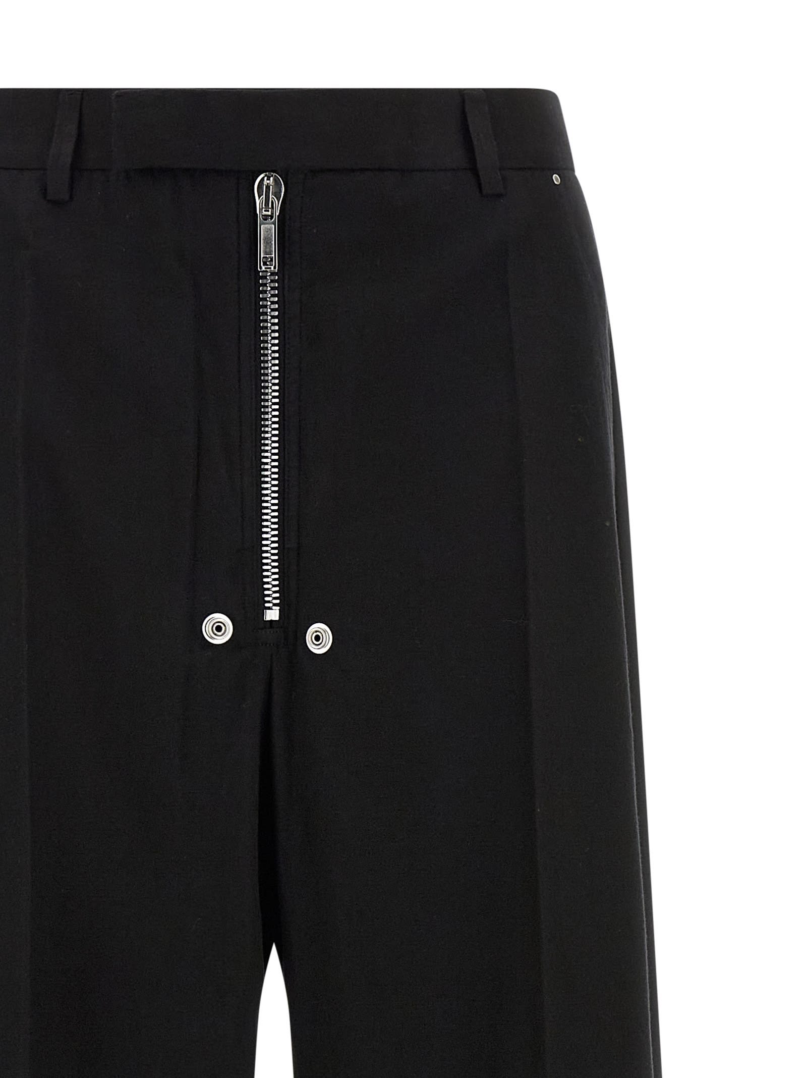 Rick Owens Tailored Wide Belas Pants Black In Black