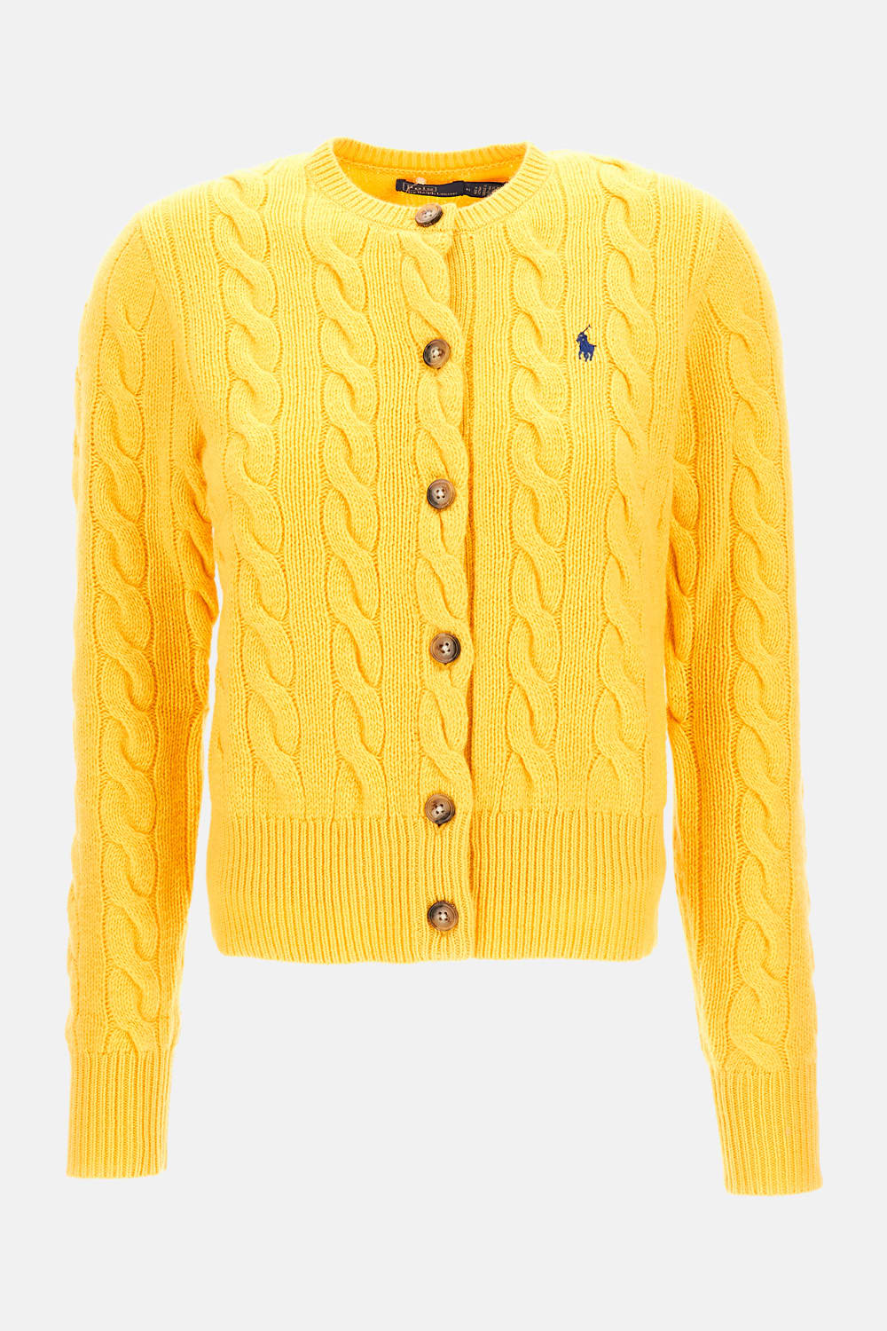 Polo Ralph Lauren Wool Cardigan In Yellow
