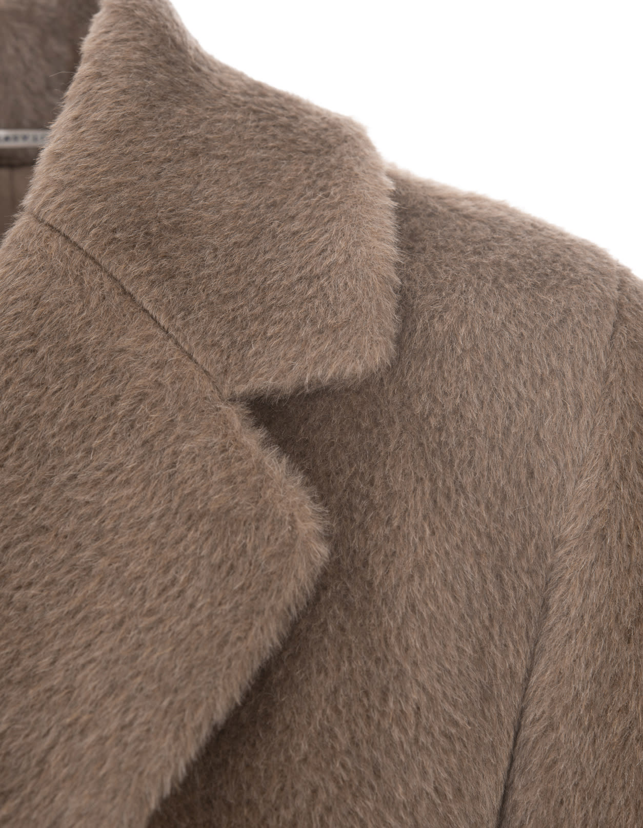 S Max Mara Taupe Roseto Coat