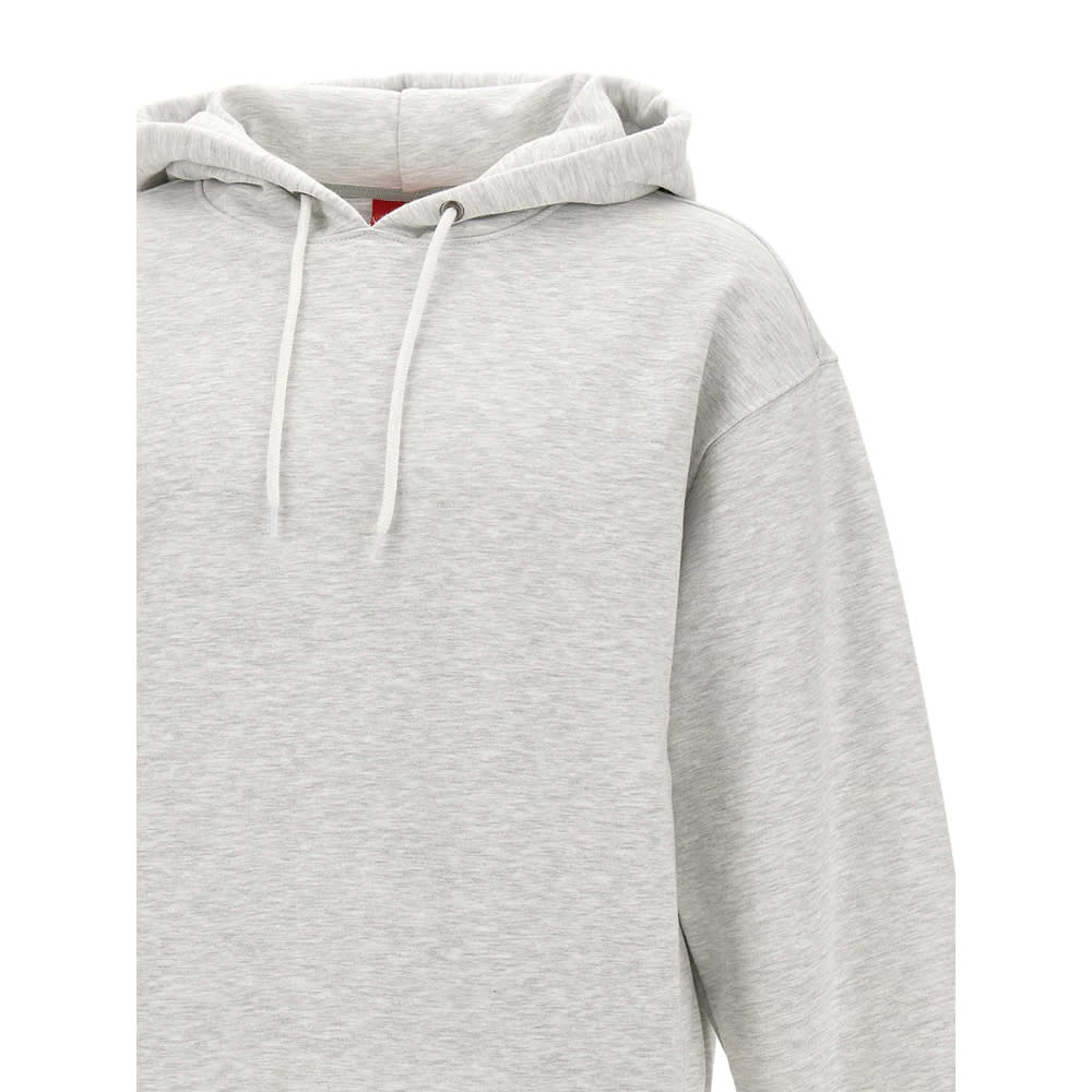 The North Face Hooded Sweatshirt With Drawstring And Ribbed Finish In Gray