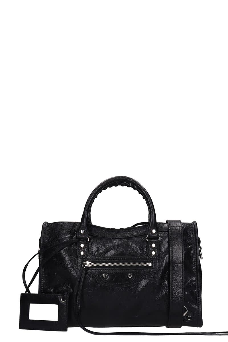 BALENCIAGA CLASS CITY S HAND BAG IN BLACK LEATHER,11317554