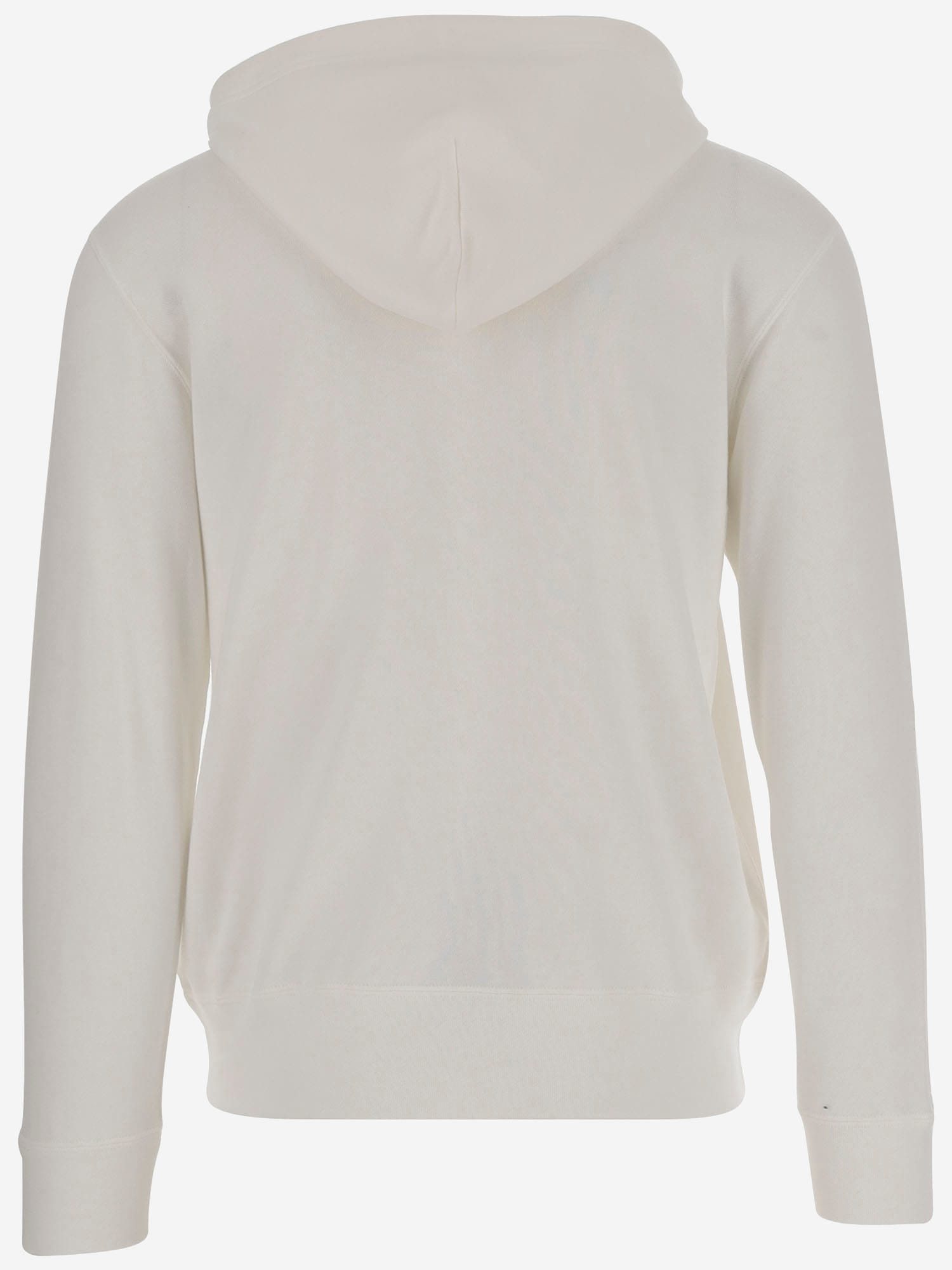 Comme Des Garçons Play Cotton Sweatshirt With Logo In White