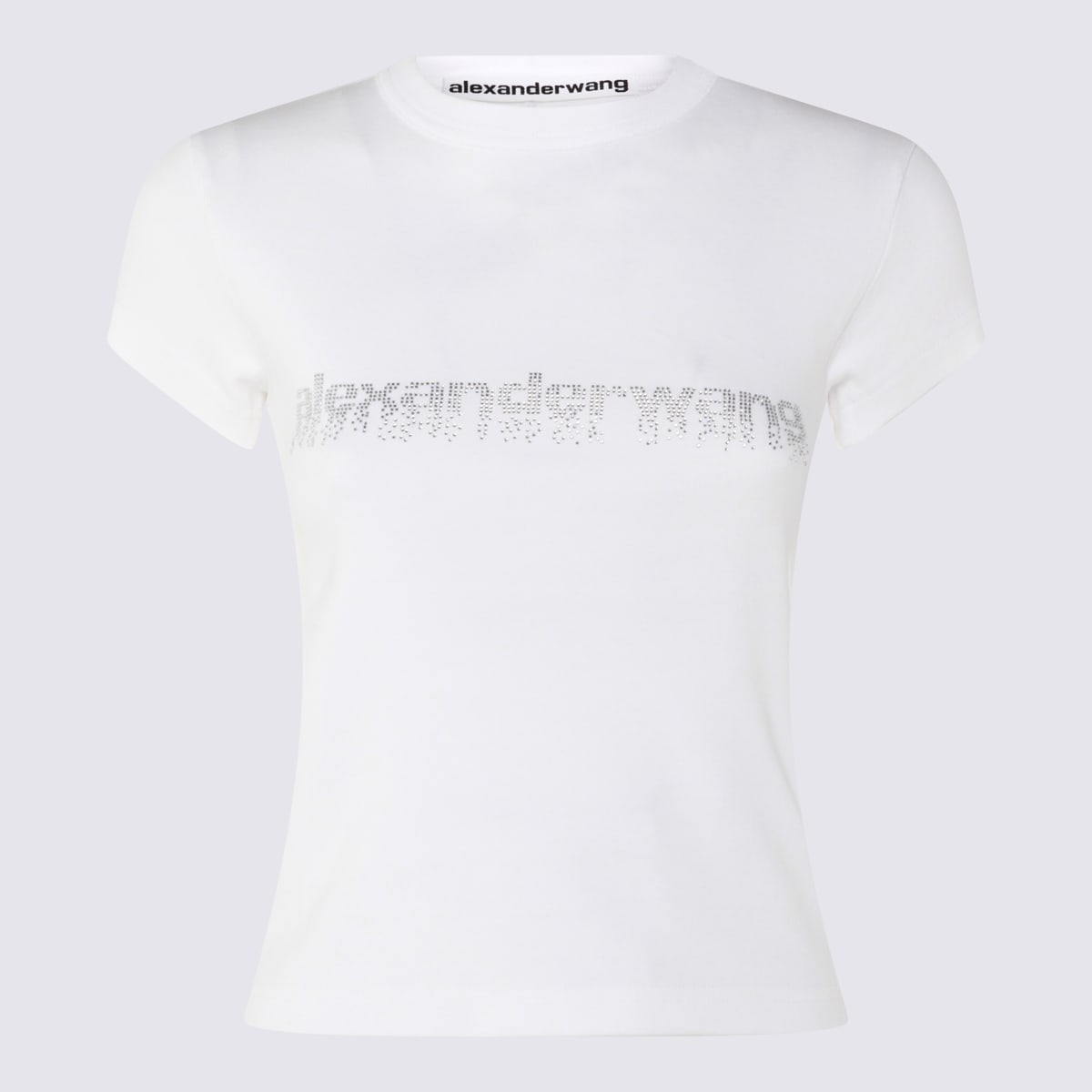 Alexander Wang White Cotton T-shirt In White