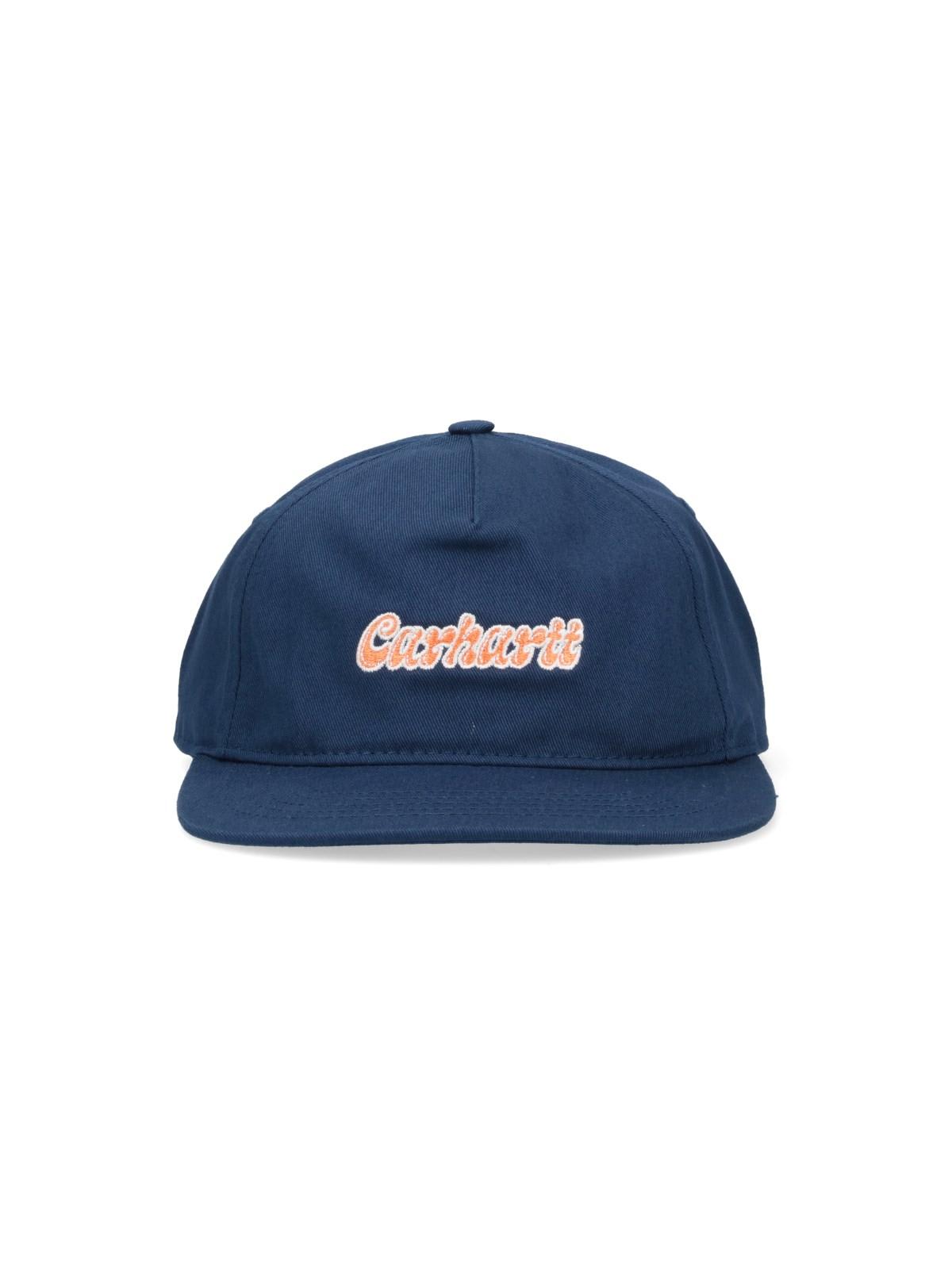 Carhartt Liquid Script Baseball Cap In Blu