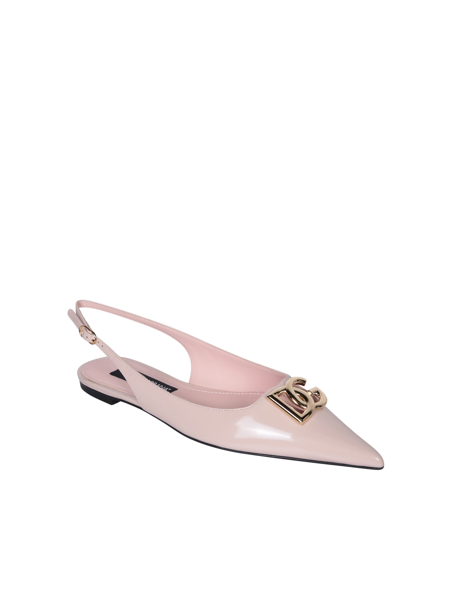 Shop Dolce & Gabbana Lollo Pink Slingback