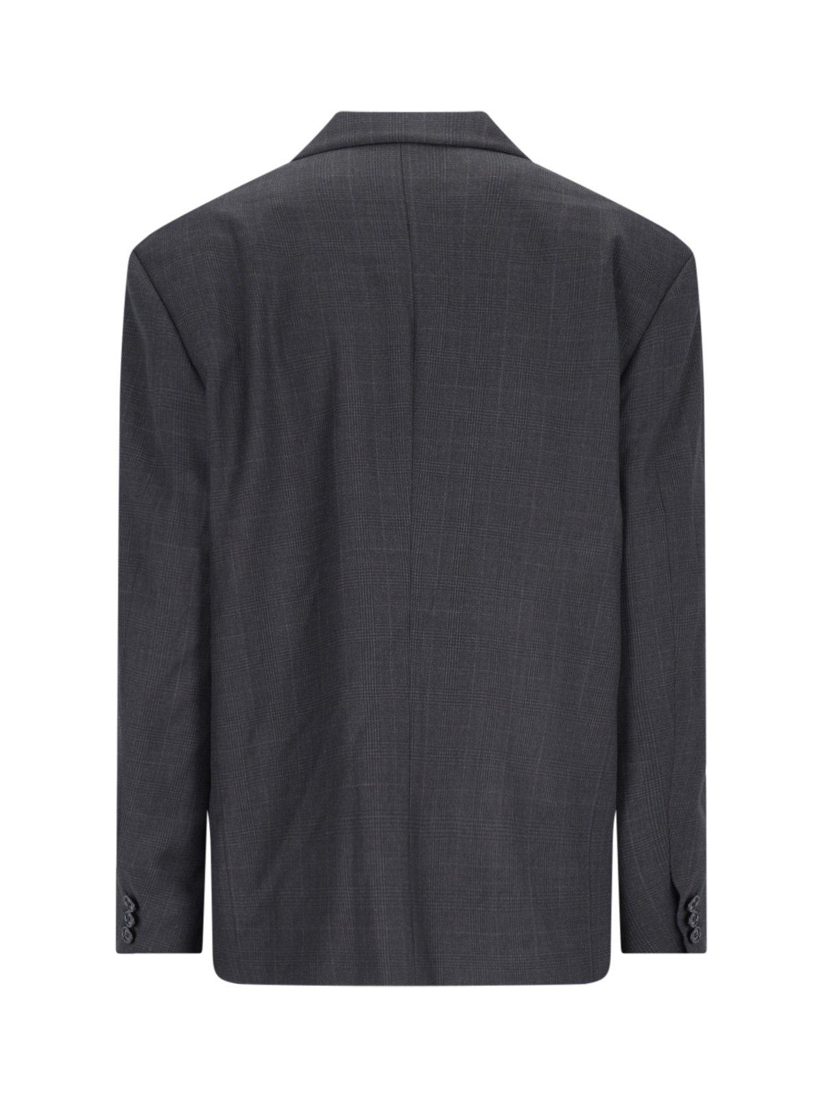 Shop Isabel Marant Double-breasted Tailored Blazer In Anthracite