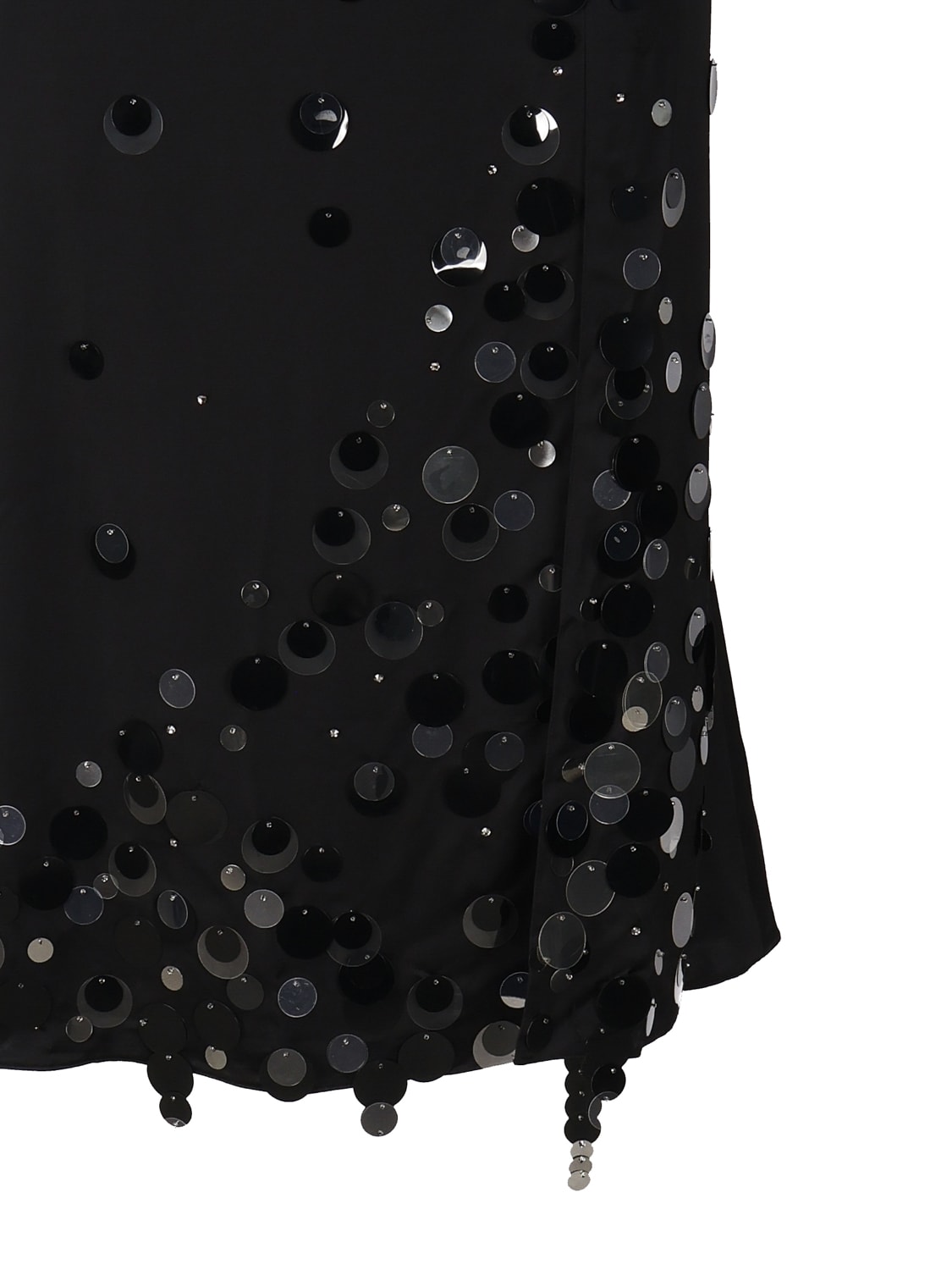 Shop Art Dealer Sequins Midi Skirt In Black