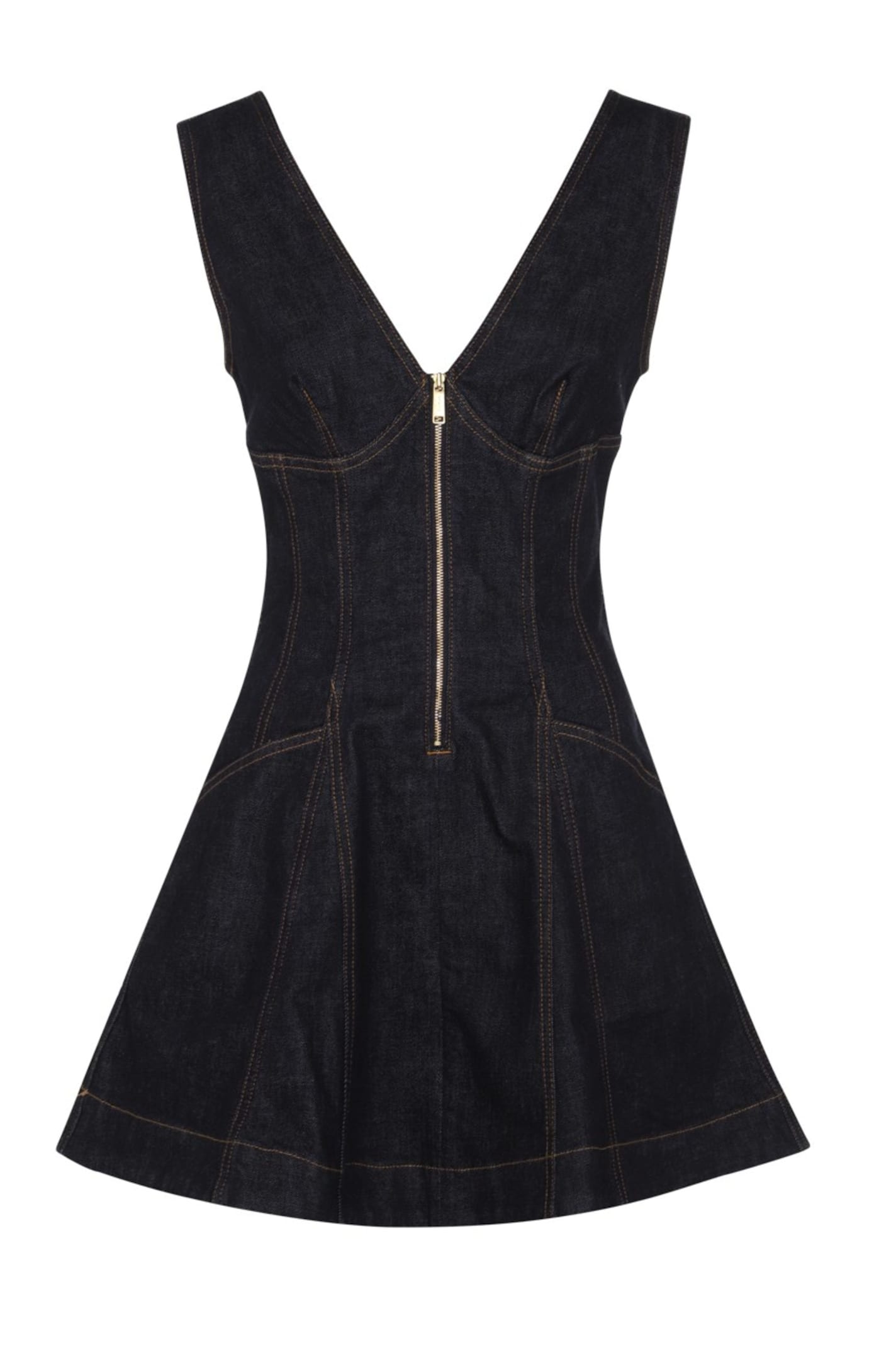 Self-portrait Self Portrait Women Indigo Denim Mini Dress In Black