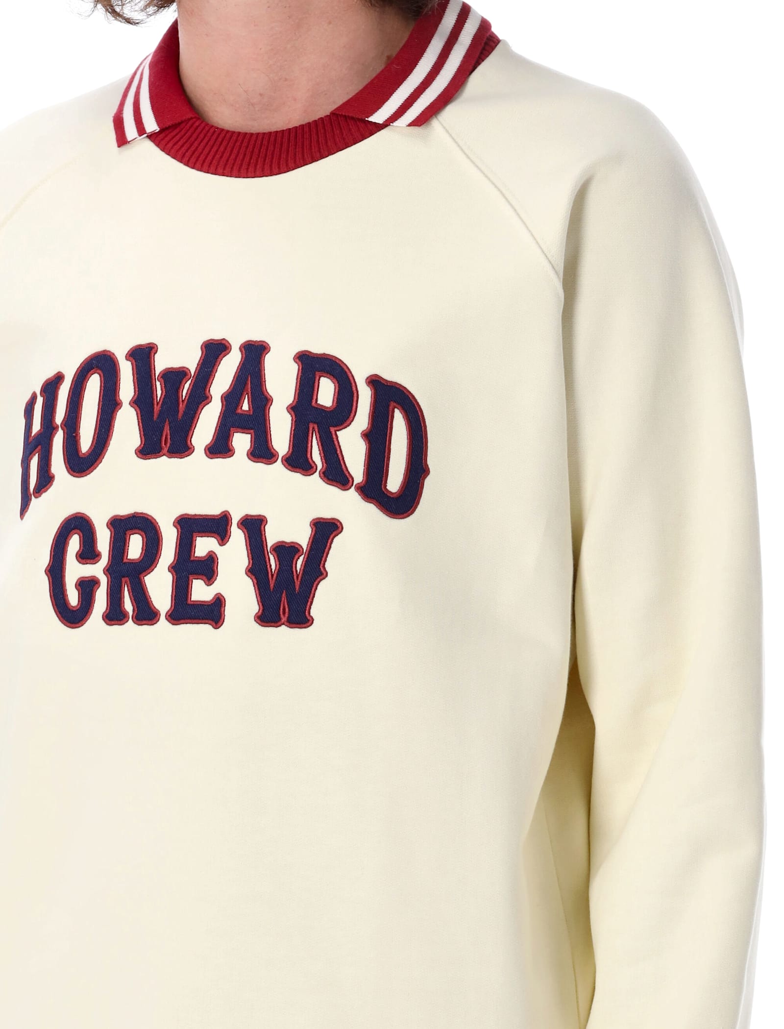 Shop Wales Bonner The Crew Jumper In Ivory