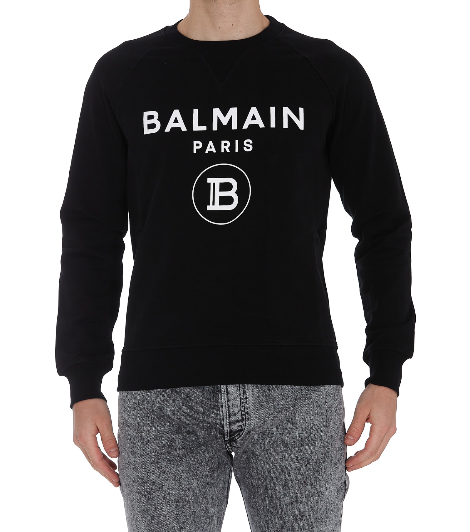 Balmain Paris Sweatshirt In Black
