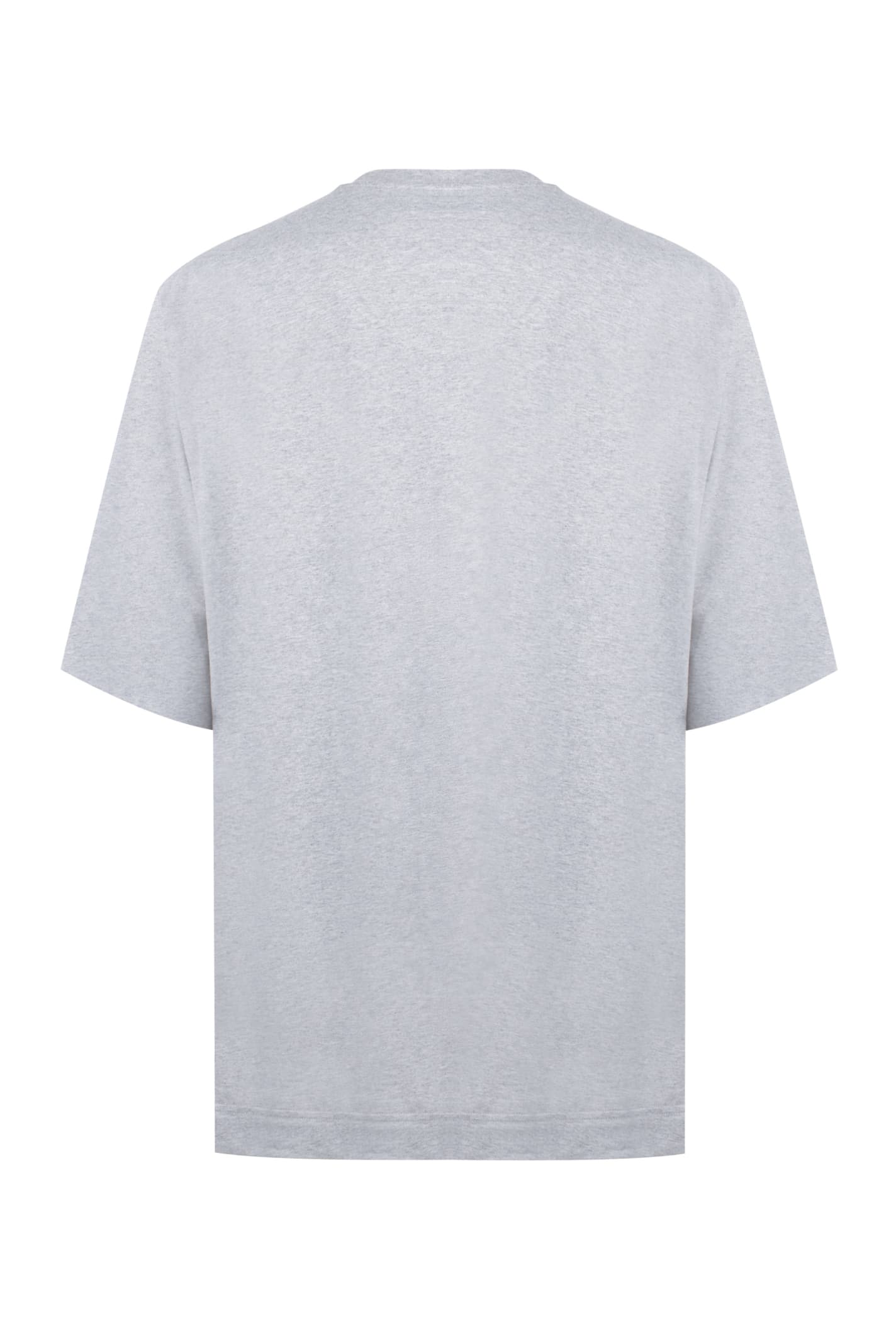 Shop Givenchy Cotton Crew-neck T-shirt In Grey