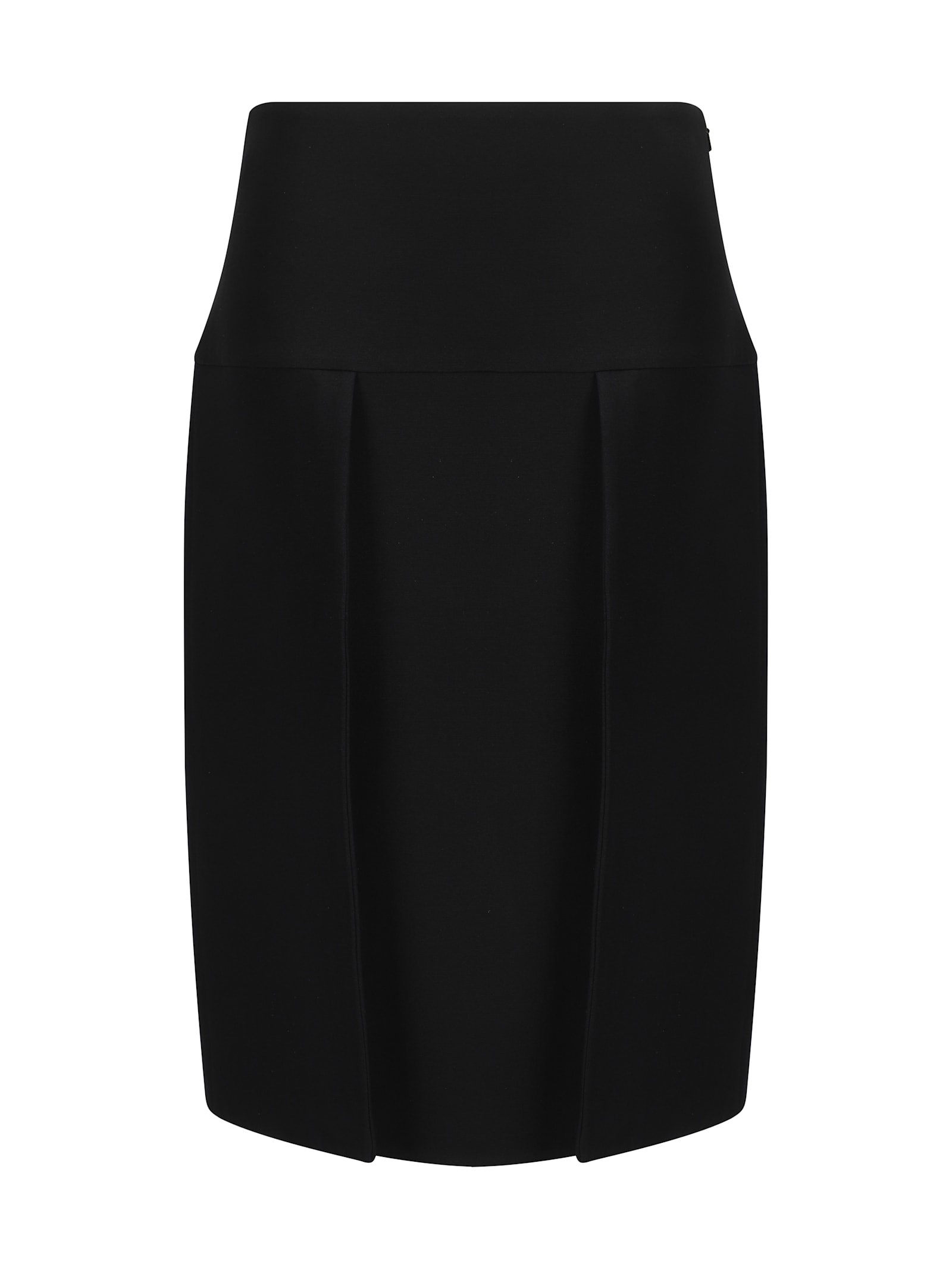 Shop Khaite Kidd Midi Skirt In Black