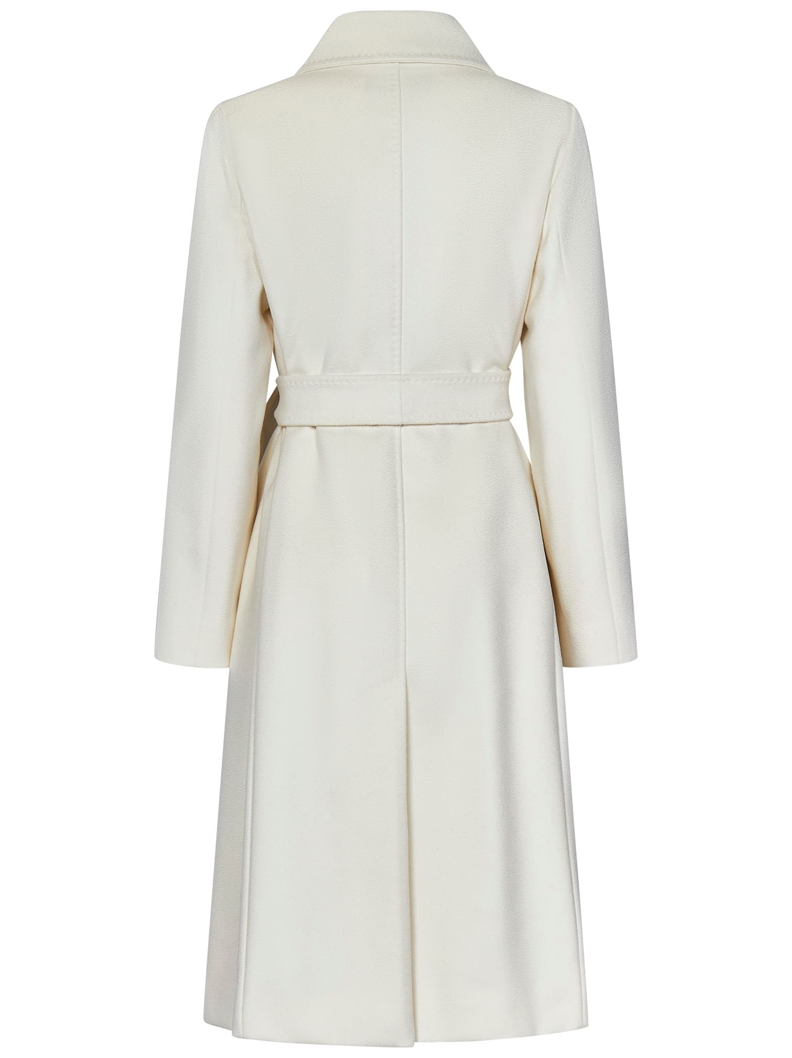 Shop Max Mara Maxmara Studio Bcollag Coat In White