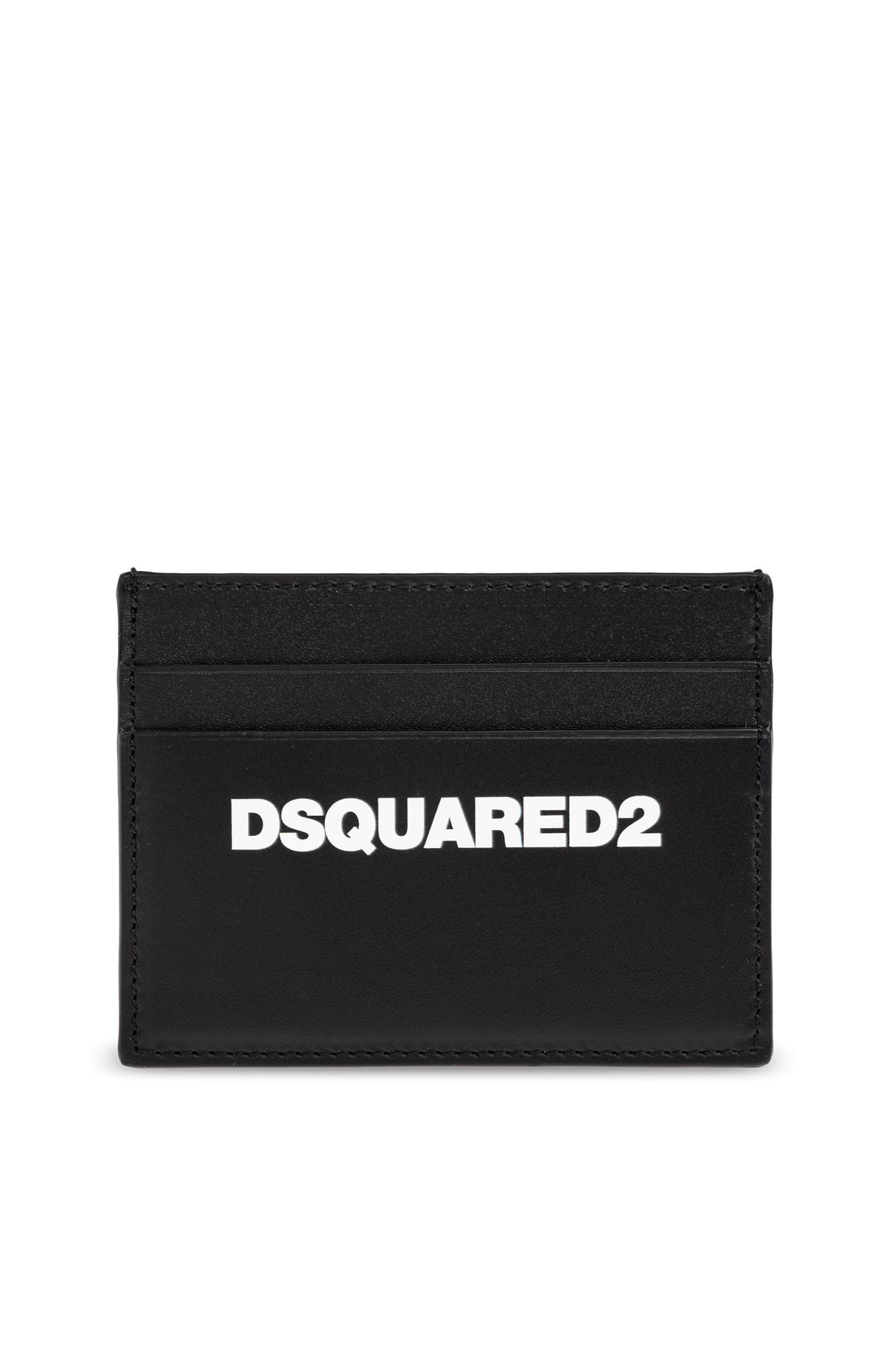Dsquared2 Compact Design Keyring Attachment In Black
