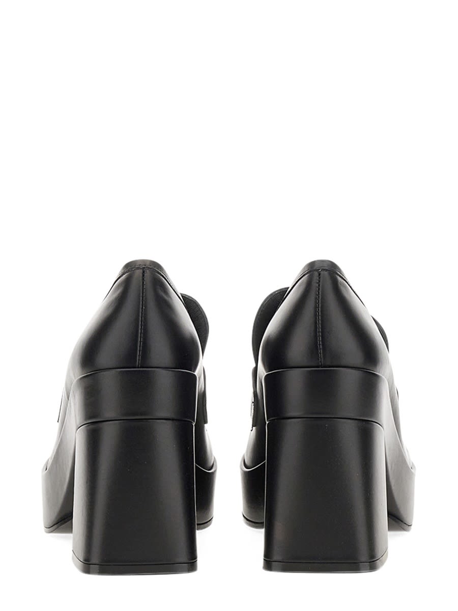 Shop Versace Biggie Medusa Platform Loafer In Black