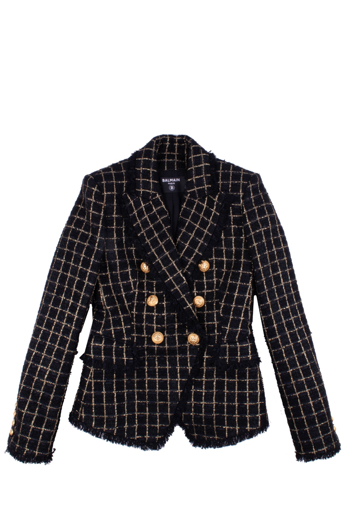 Balmain Jacket With Check Pattern