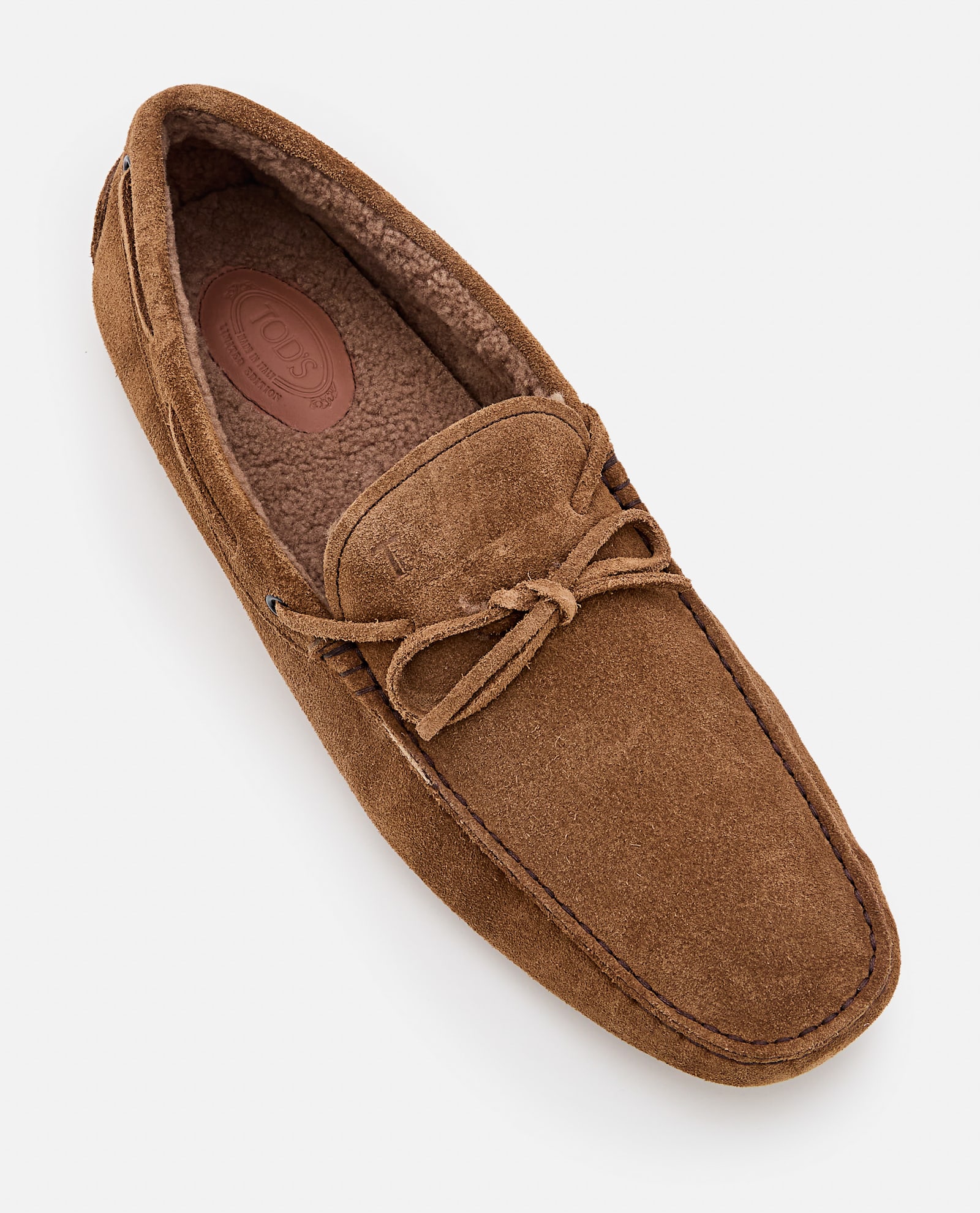 Tod's Suede Loafer In Brown