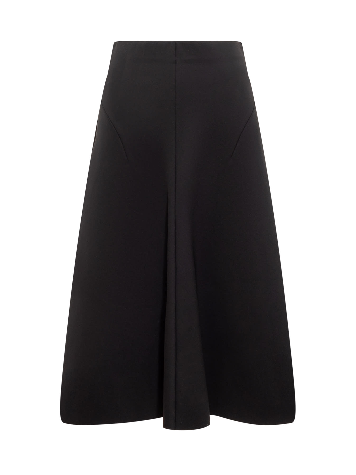 Shop Philosophy Di Lorenzo Serafini Scuba Skirt In Nero