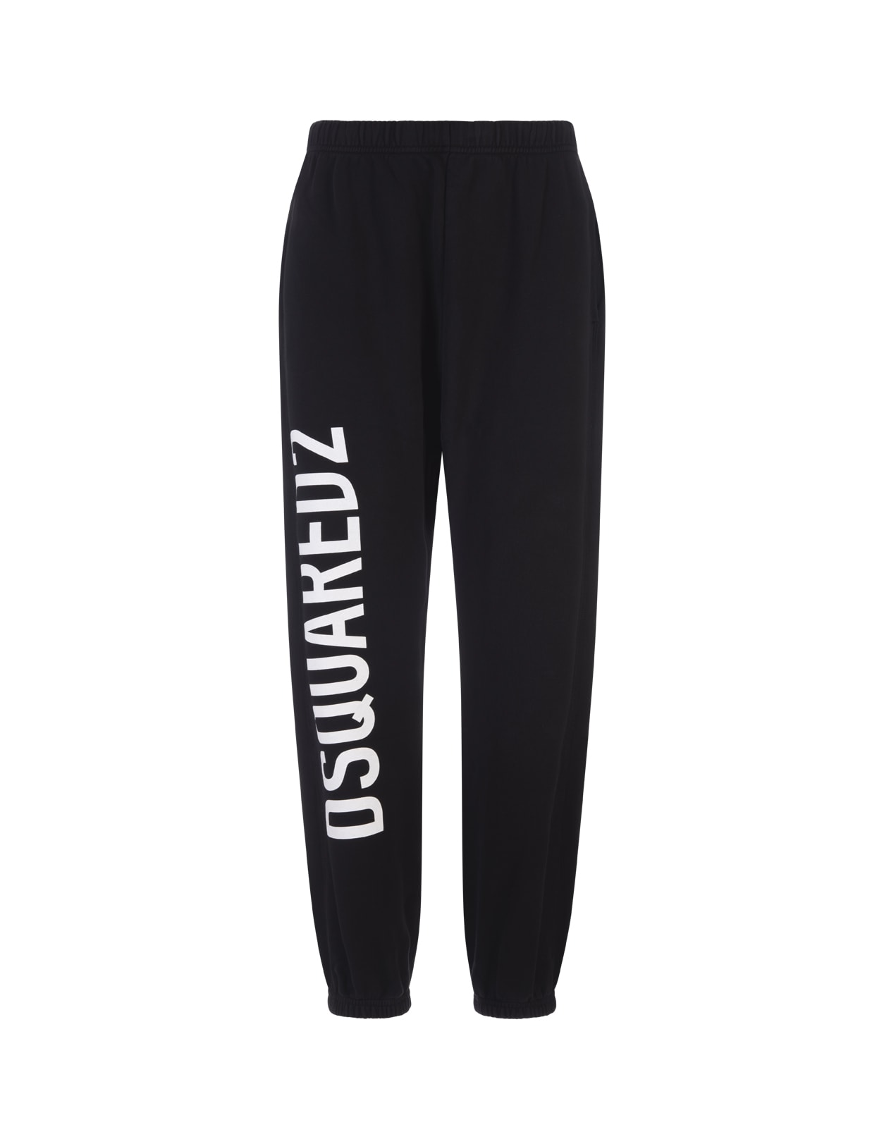 Dsquared2 Woman Black Joggers With Logo
