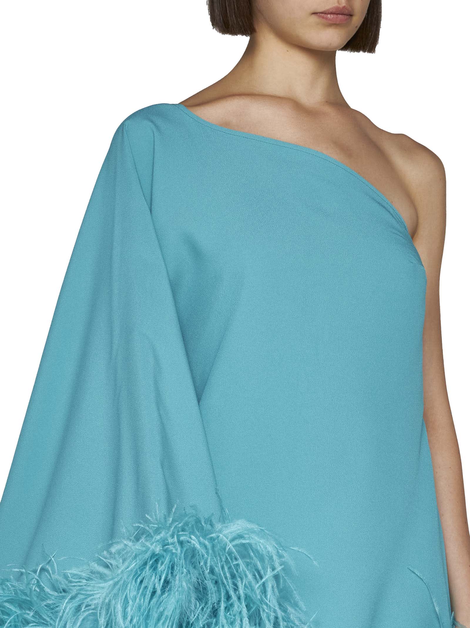 Shop Taller Marmo Dress In Turquoise
