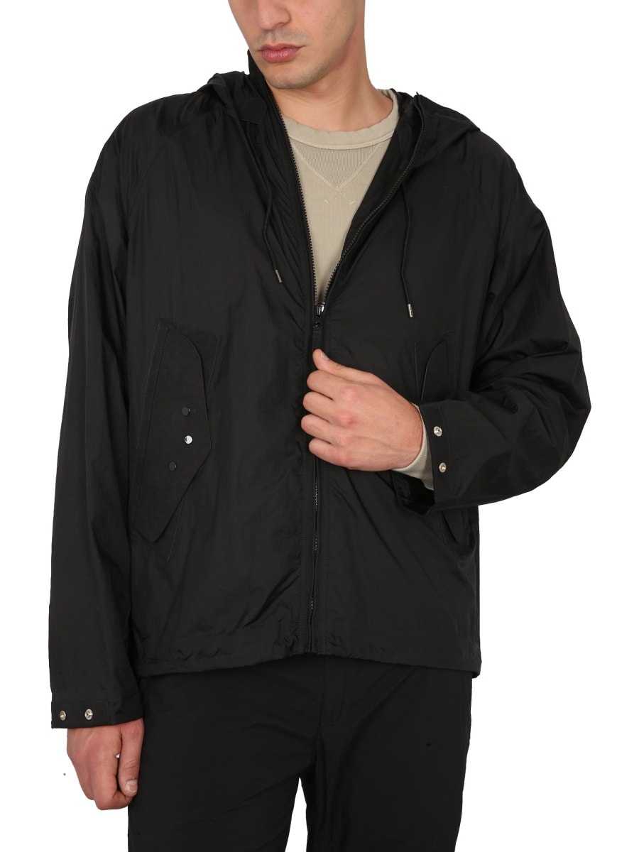 Ten C Combo Bonded Anorak Jacket In Black