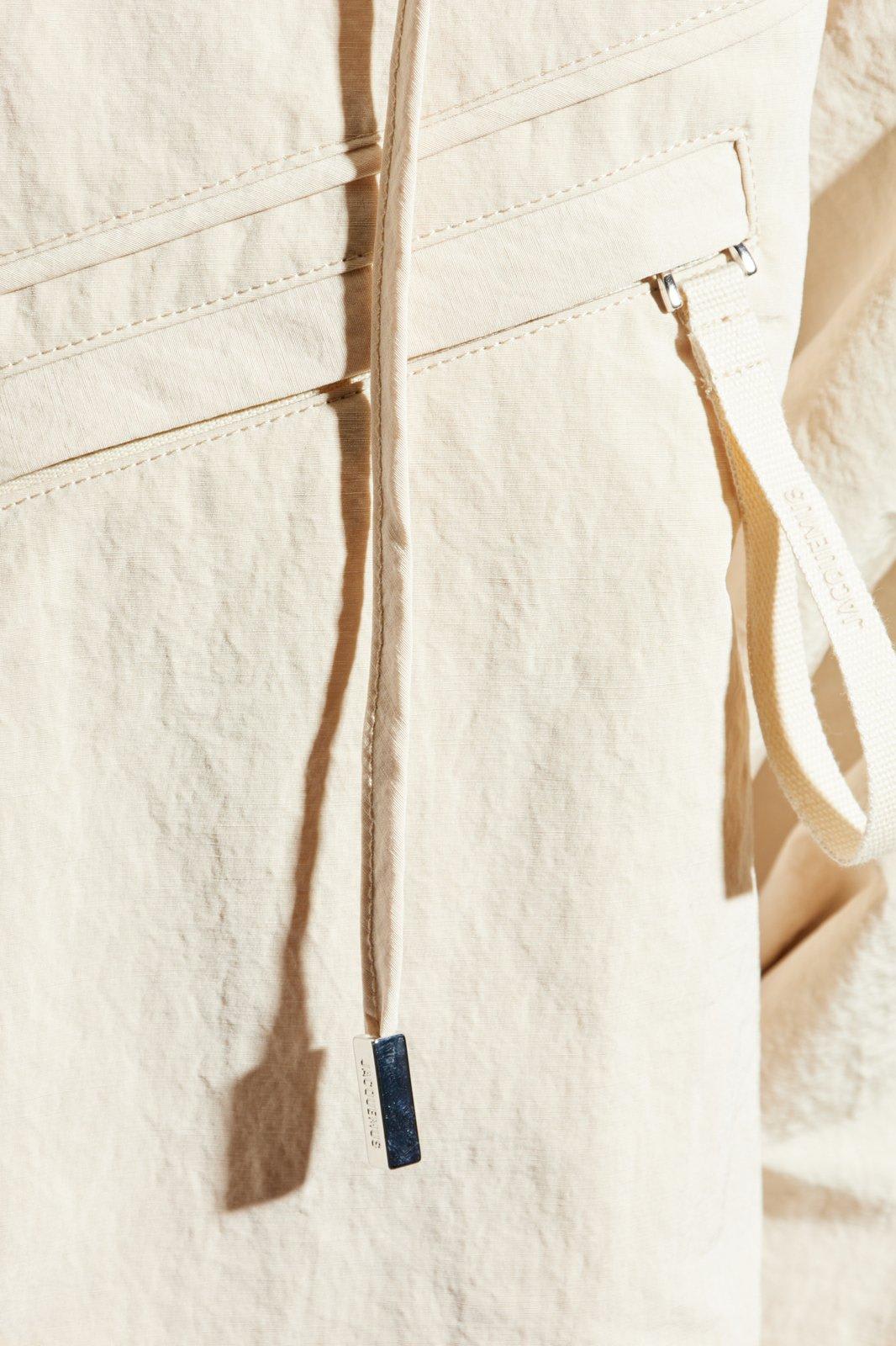 Jacquemus The Bateau Zip-up Windbreaker Jacket In Neutrals