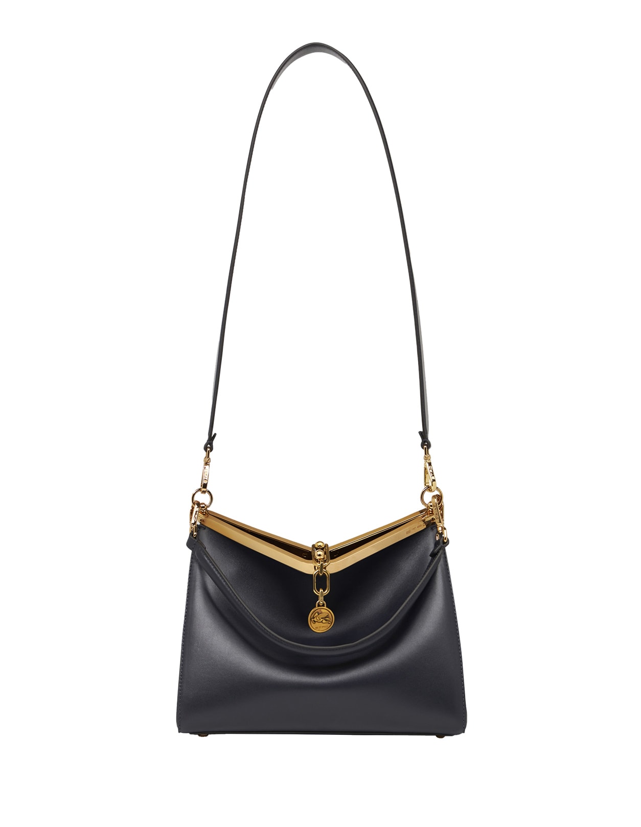 Shop Etro Black Medium Vela Bag