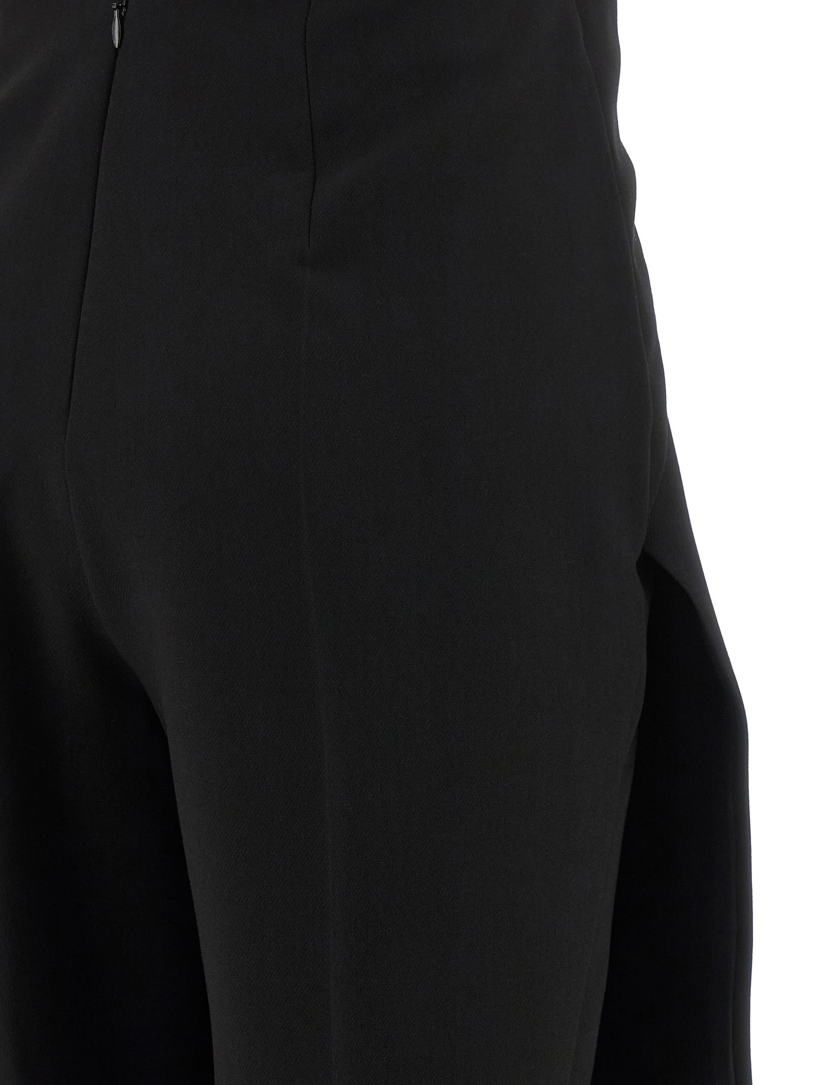 Pinko Jumpsuit With Skirt-effect Front In Black