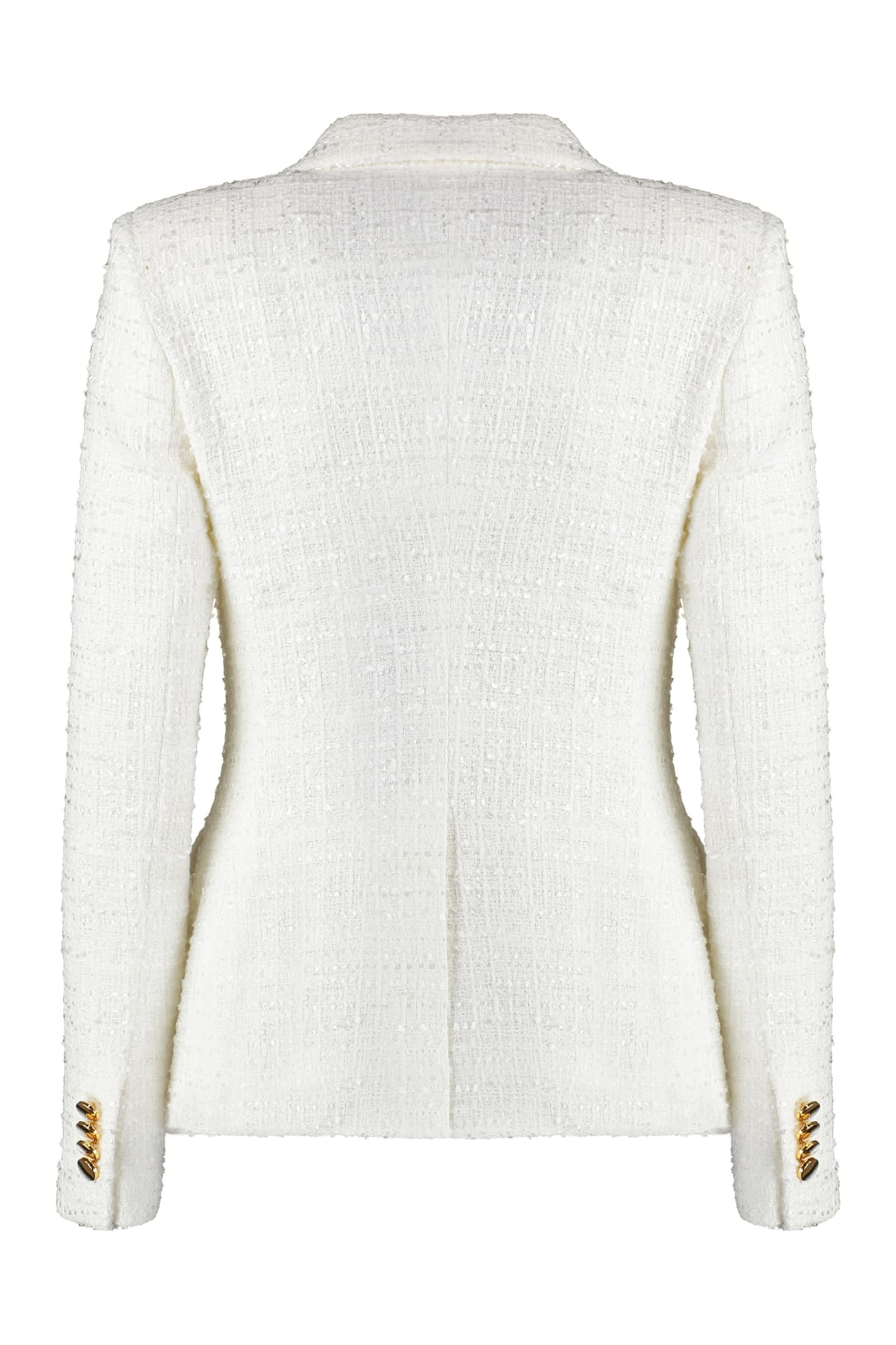 Tagliatore J-albar Tweed Blazer In White