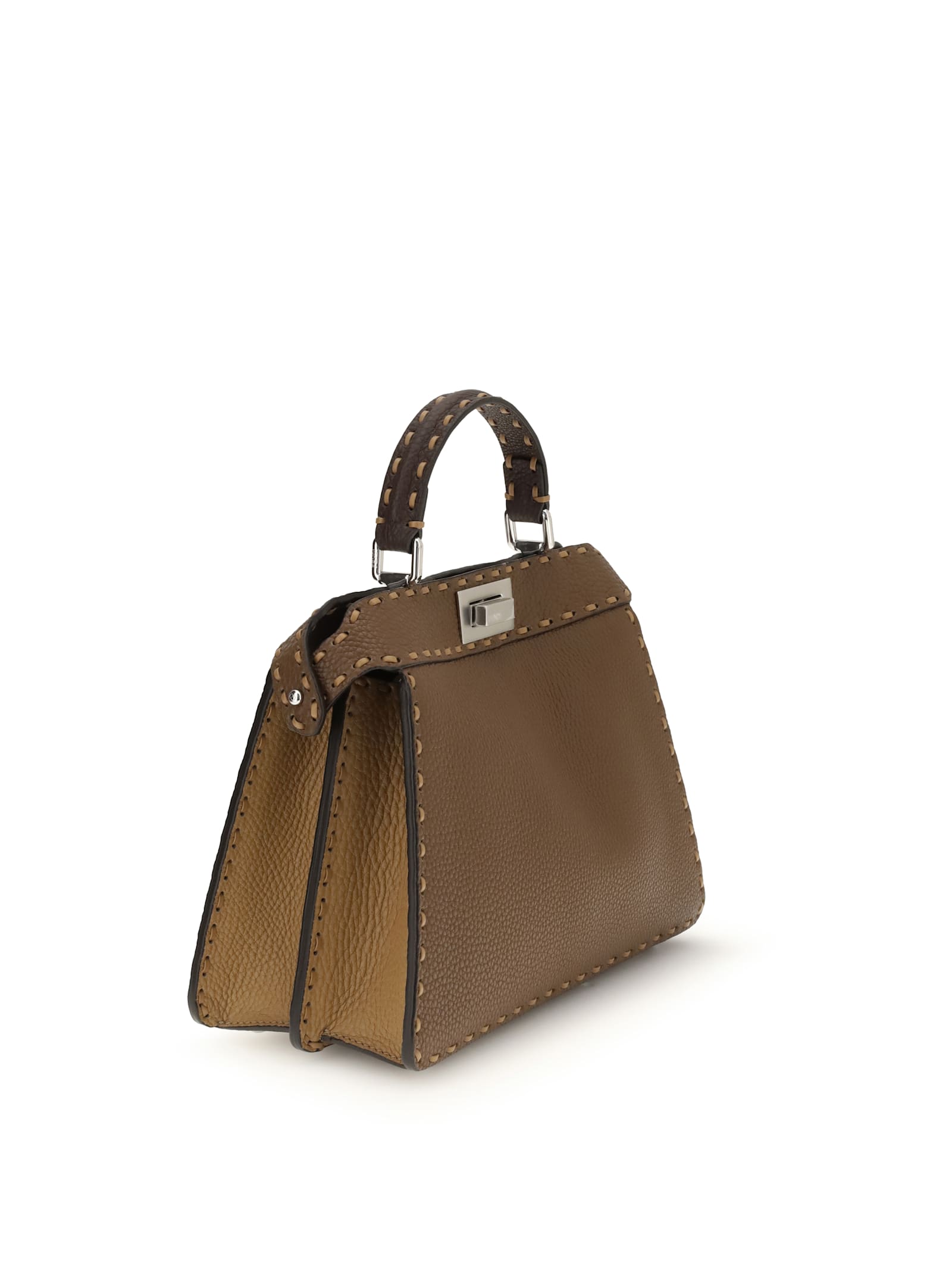 Fendi Peekaboo Iseeu Selleria Macro In Brown