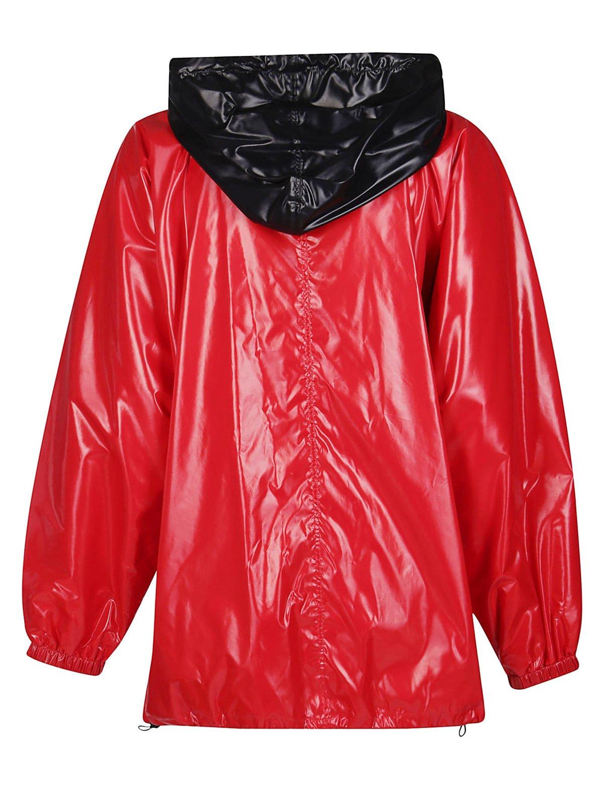 Shop Givenchy Hooded Jacket In Red