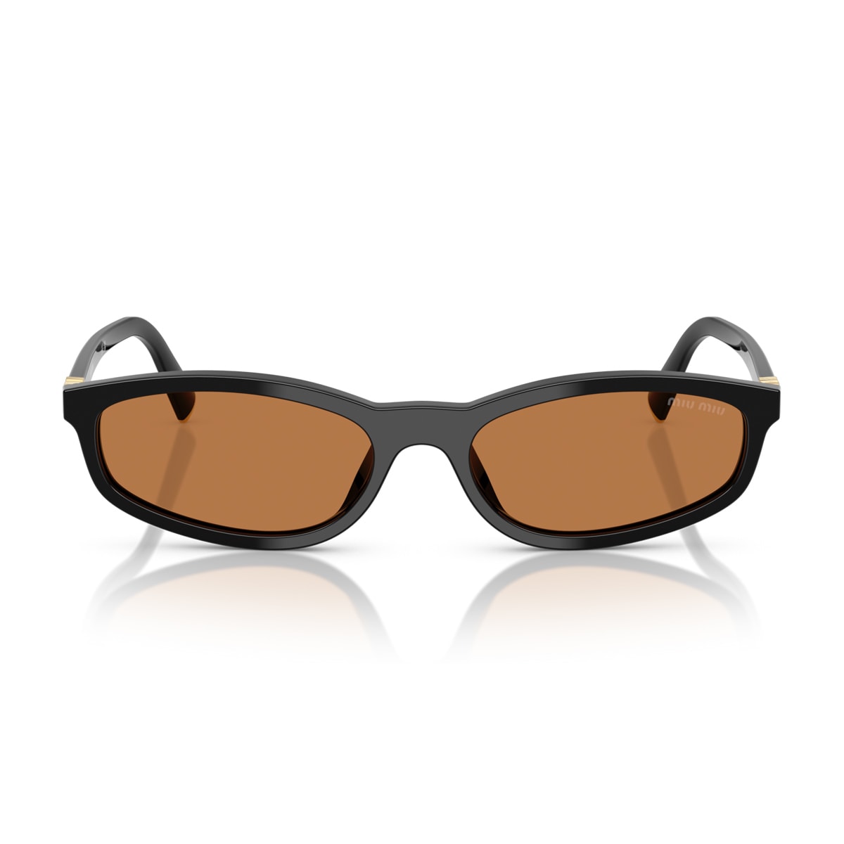 Miu Miu 0mu A06s 16k10i Nero Sunglasses In Brown