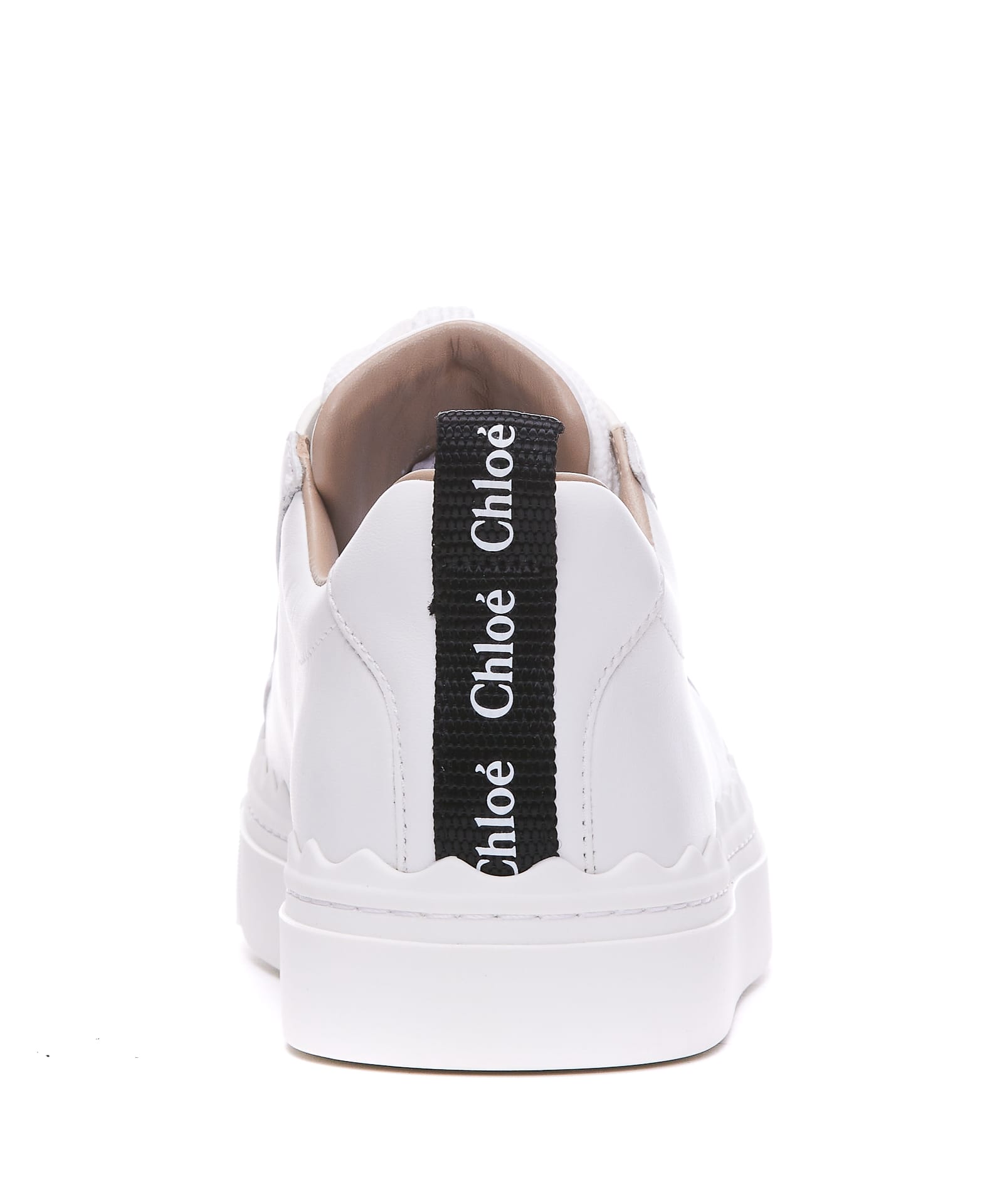 Shop Chloé Lauren Sneakers In White