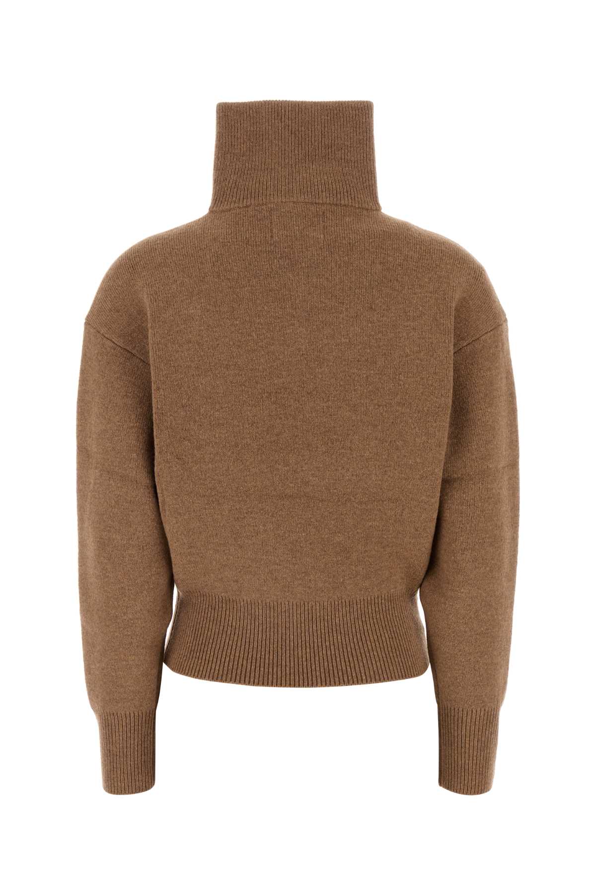 Shop Marant Etoile Camel Stretch Wool Blend Laranne Sweater