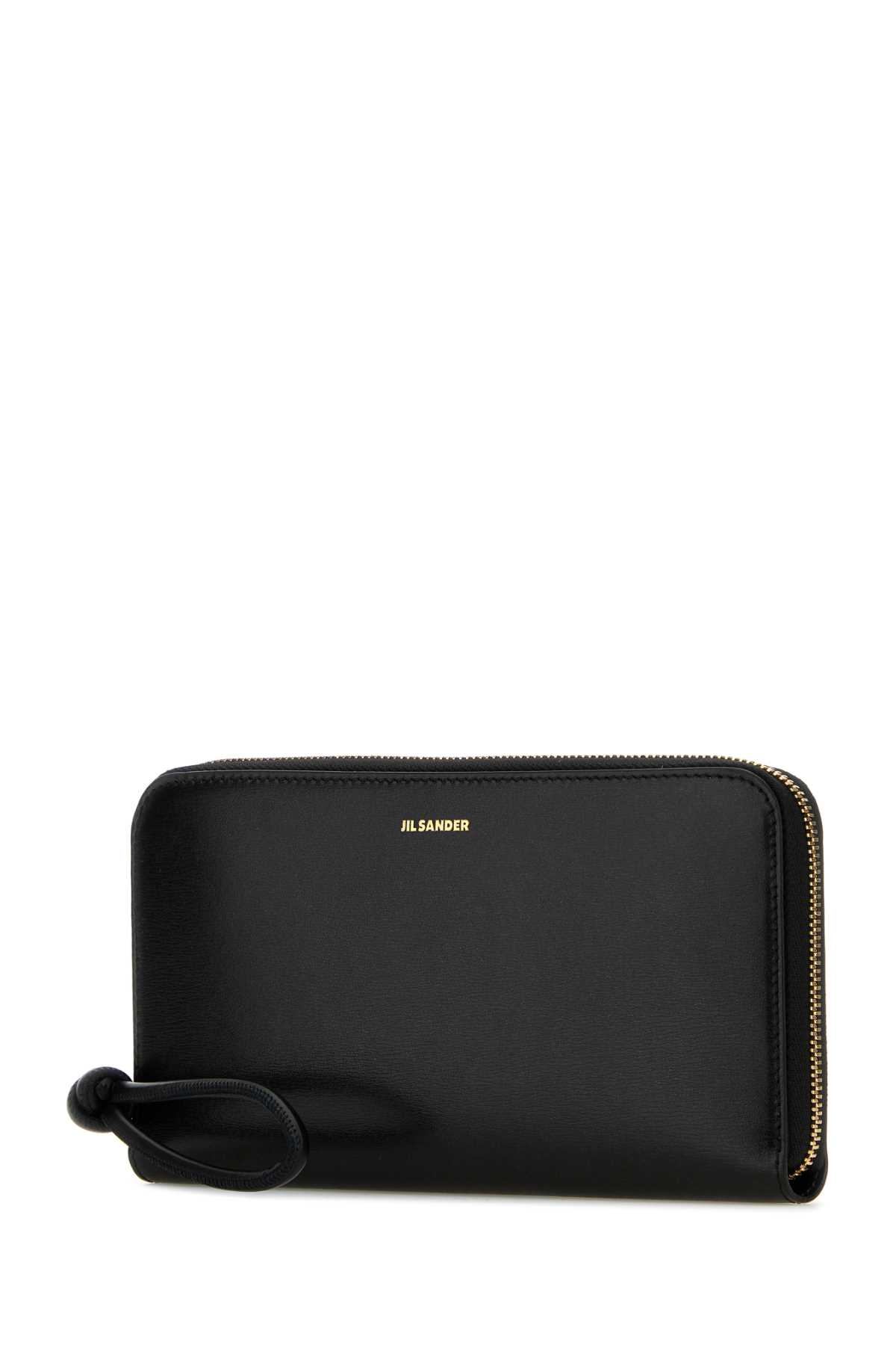 Shop Jil Sander Black Leather Wallet In 001