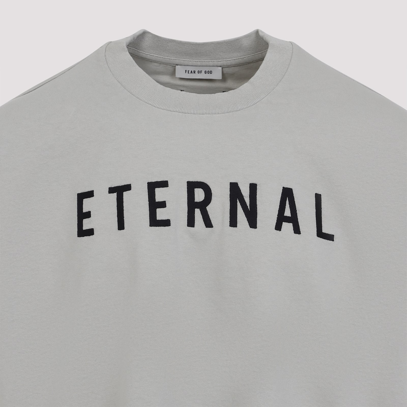 Fear Of God Dove Grey Cotton Eternal Long Sleeve Tee In Dove Grey