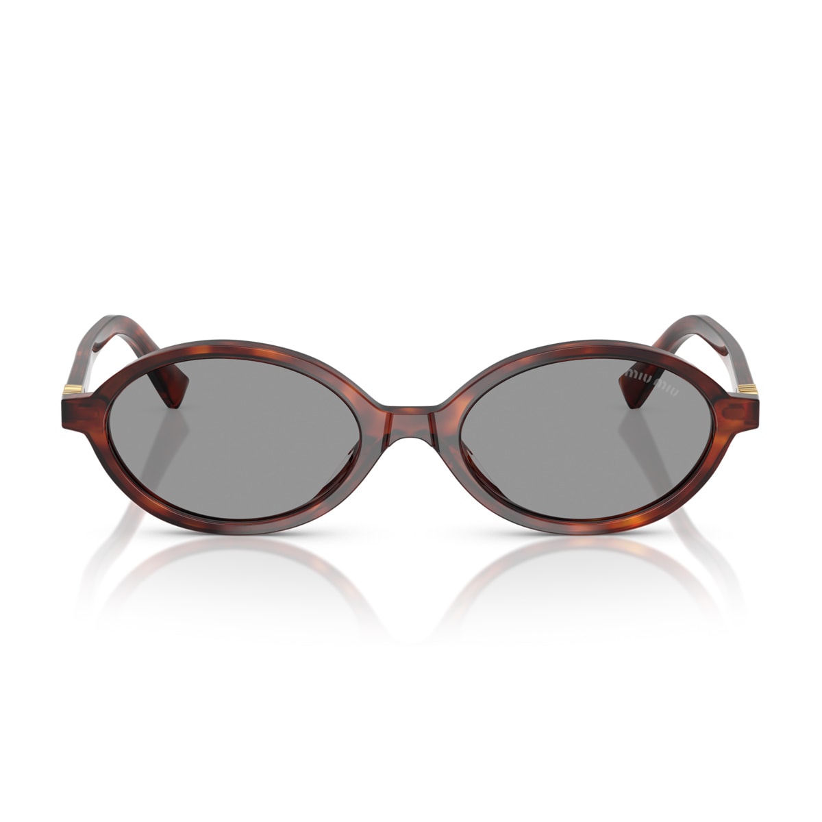 Miu Miu Miumiu 0mu 04zs Miu Regard Vau07f Havana Sunglasses In Brown