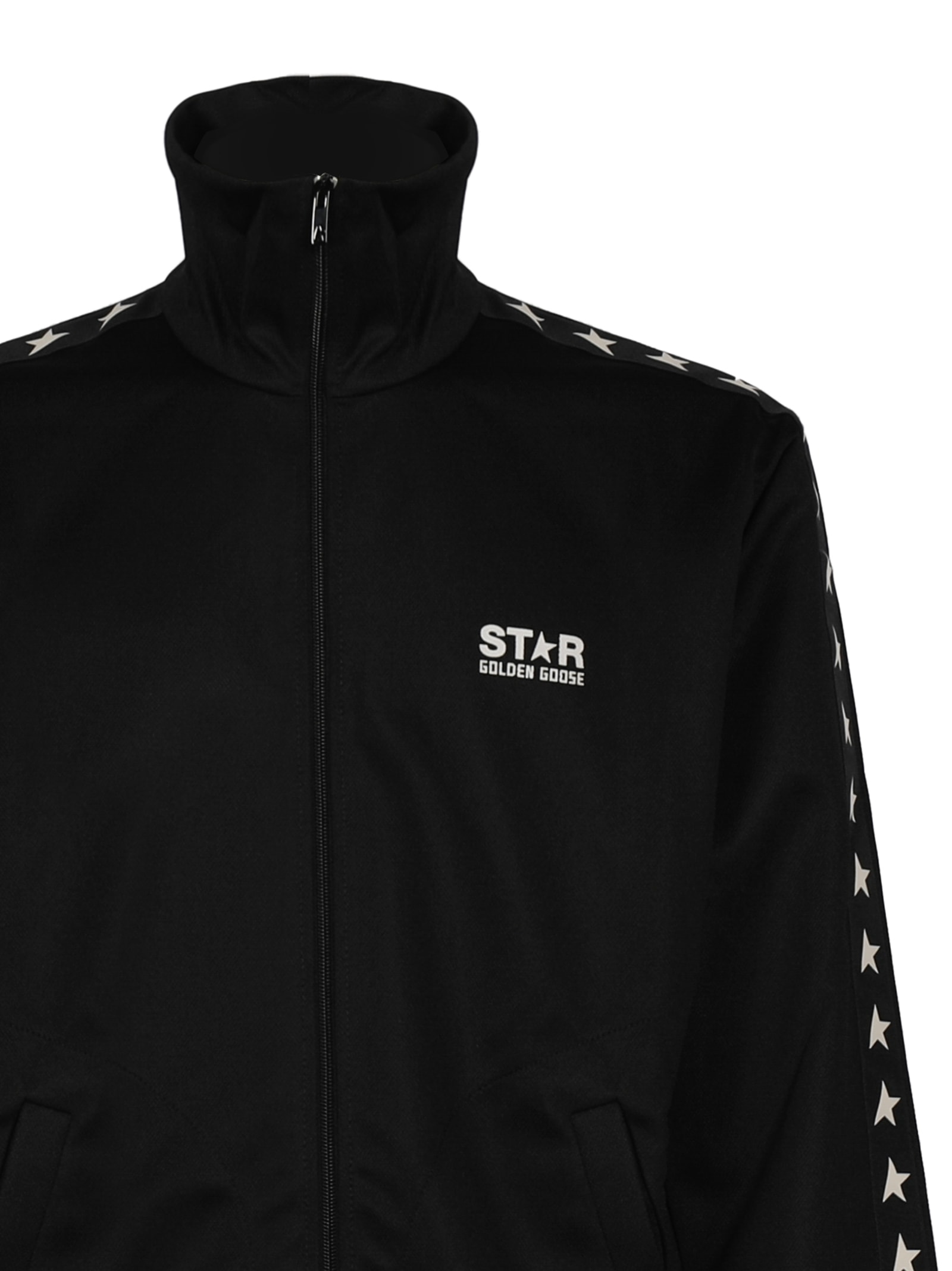 Golden Goose Deluxe Brand Black Polyester Denis Sweatshirt In Black
