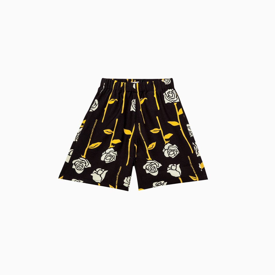 OPENING CEREMONY ALLOVER ROSES OPENING CEREMONY SHORTS YMCB002S21FAB0011104,YMCB002S21FAB0011104-BLACK