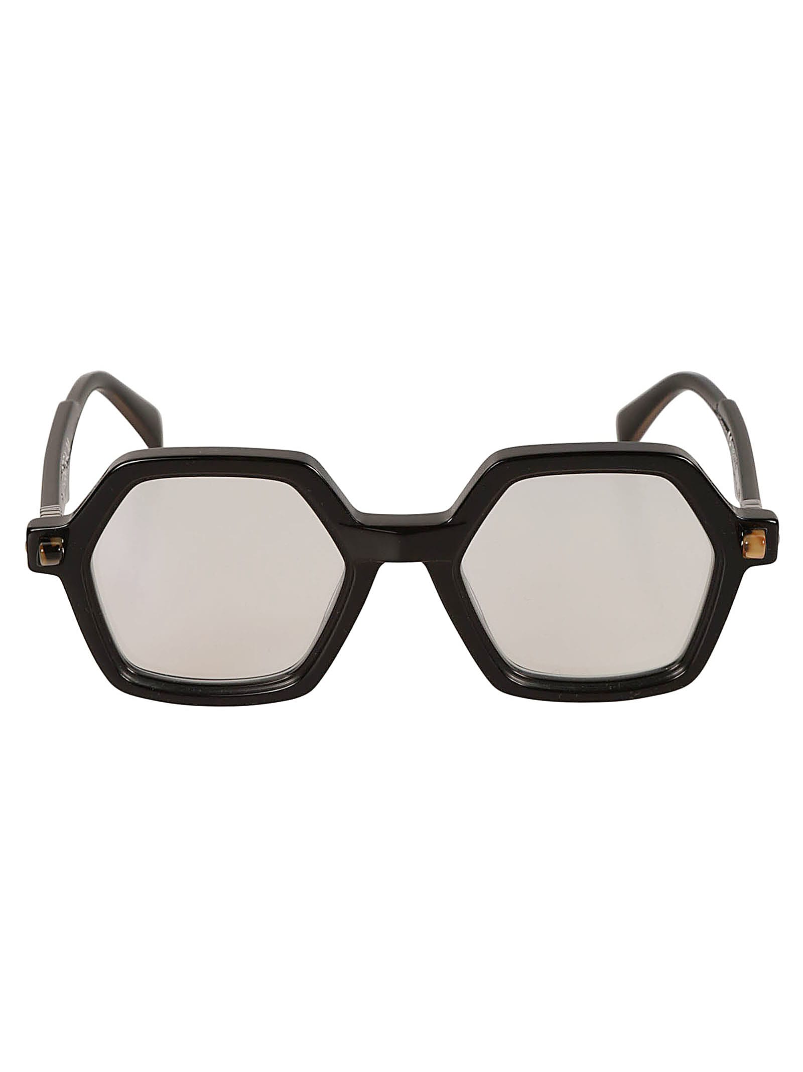 Kuboraum Q8 Glasses Glasses In Black-gold