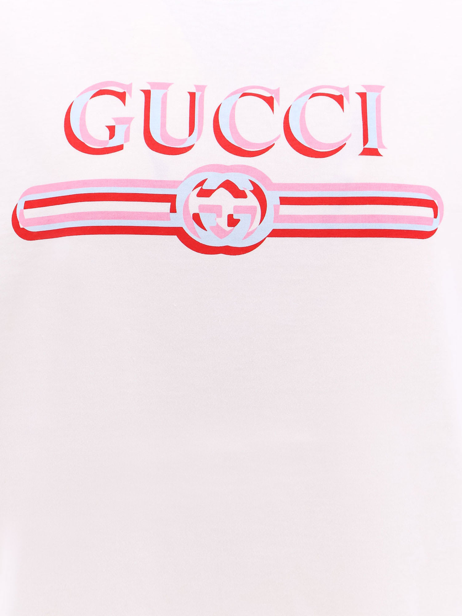 Gucci Logo Printed T-shirt In White