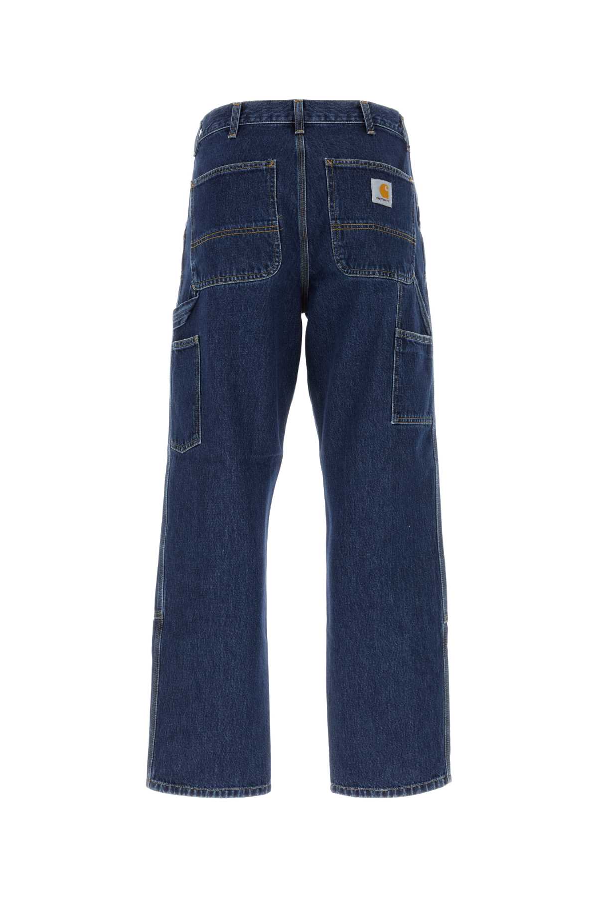 Shop Carhartt Denim Double Knee Jeans In Blue