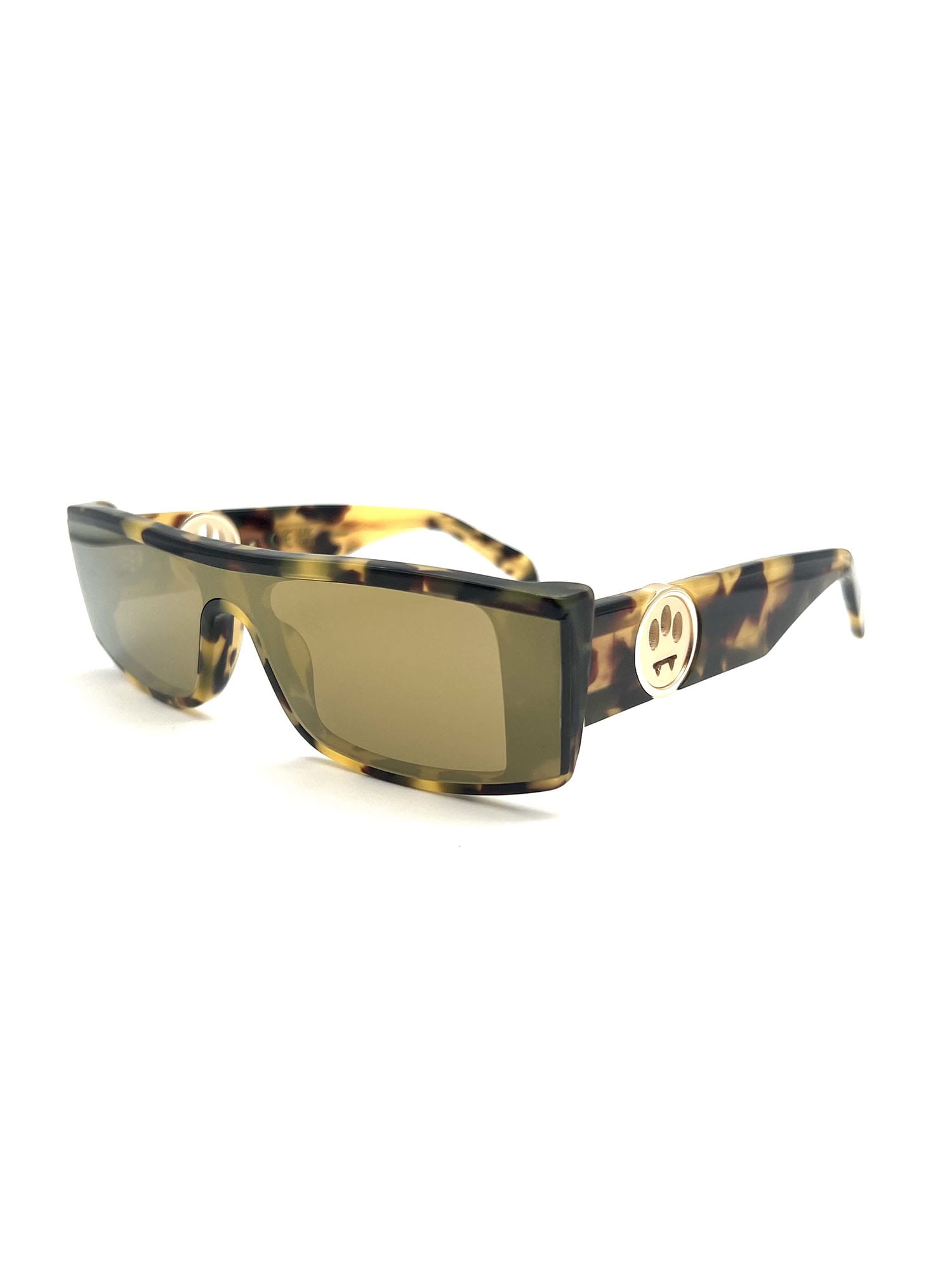 Barrow Bold Angular Frame Sunglasses In Aggg