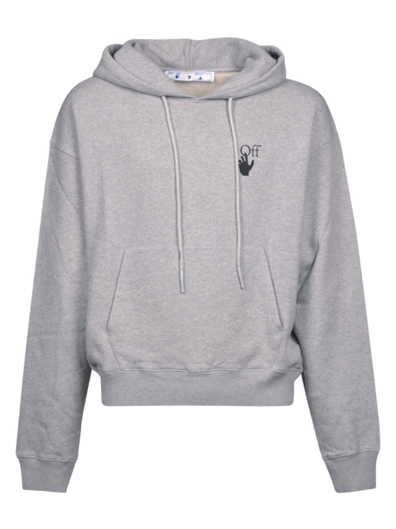 Click to view more detailed imagery on our partner's website Off-white Degrade Arrow Oversized Hoodie In Grey Mélange