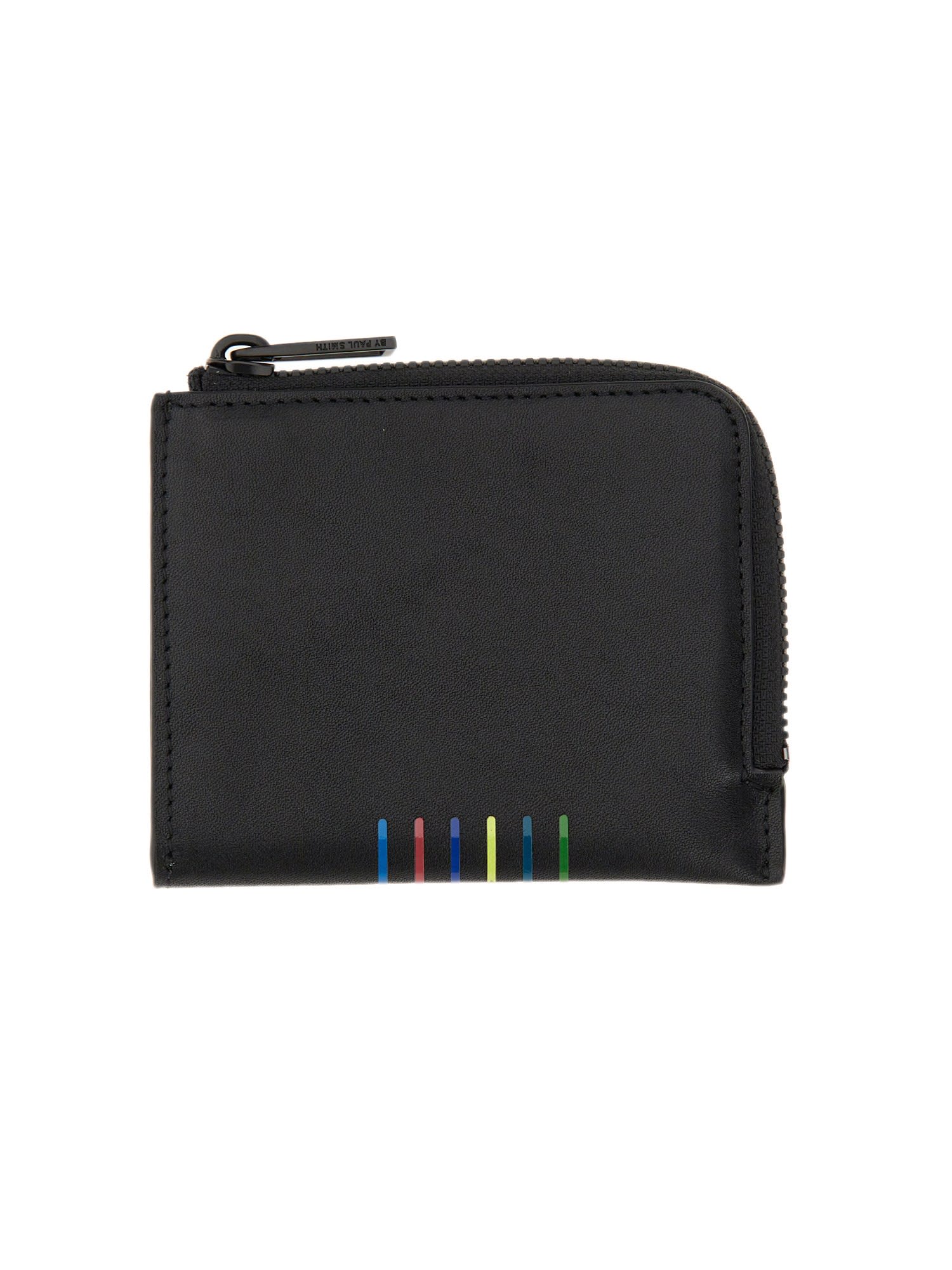 Ps By Paul Smith Zippered Card Holder In Nero