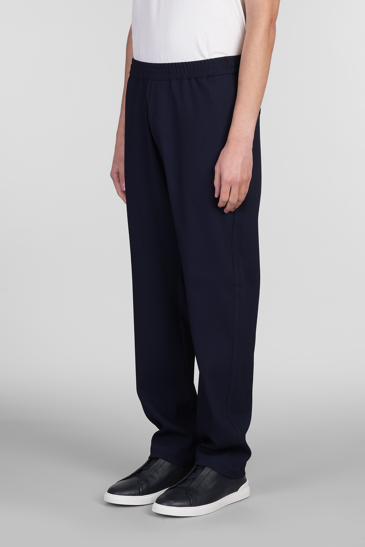 Shop Barena Venezia Riobarbo Pants In Blue Wool