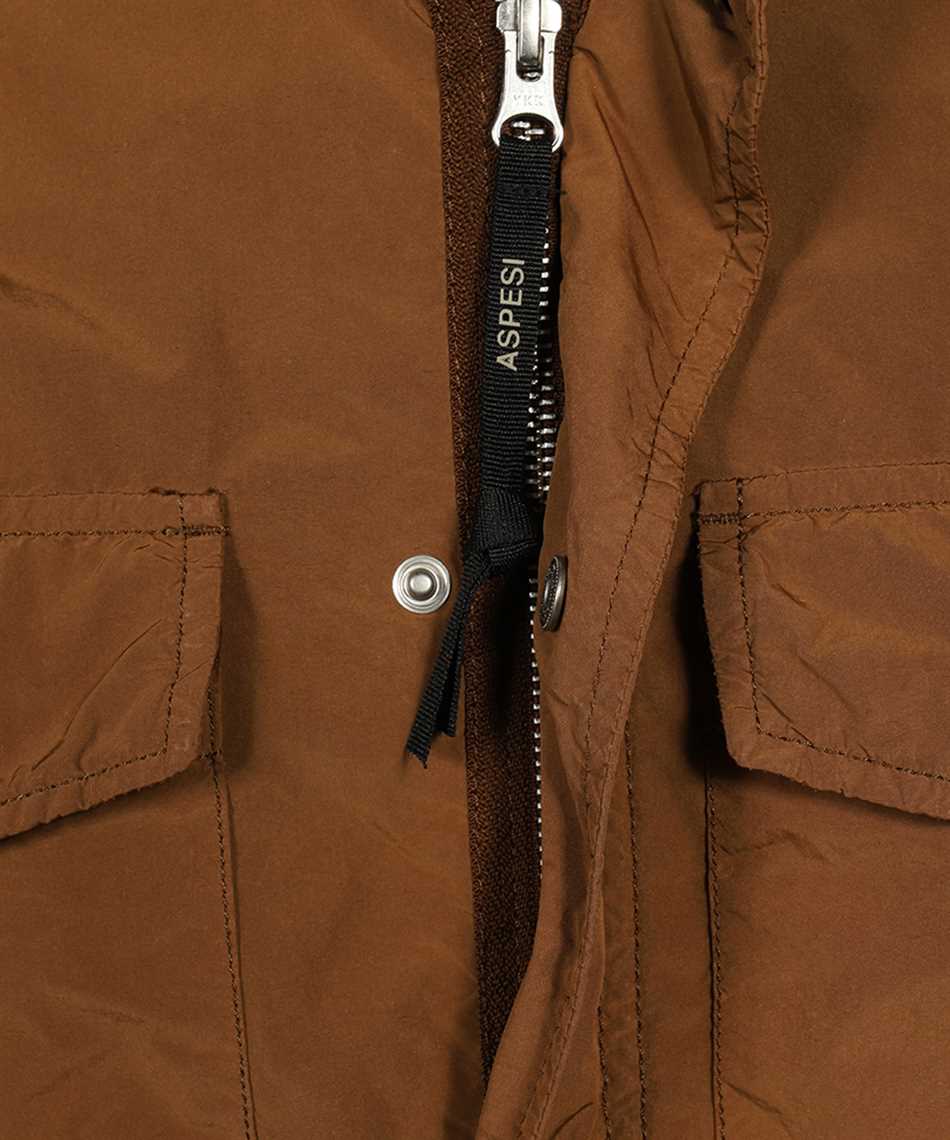 Aspesi Multi-pocket Field Jacket In Brown