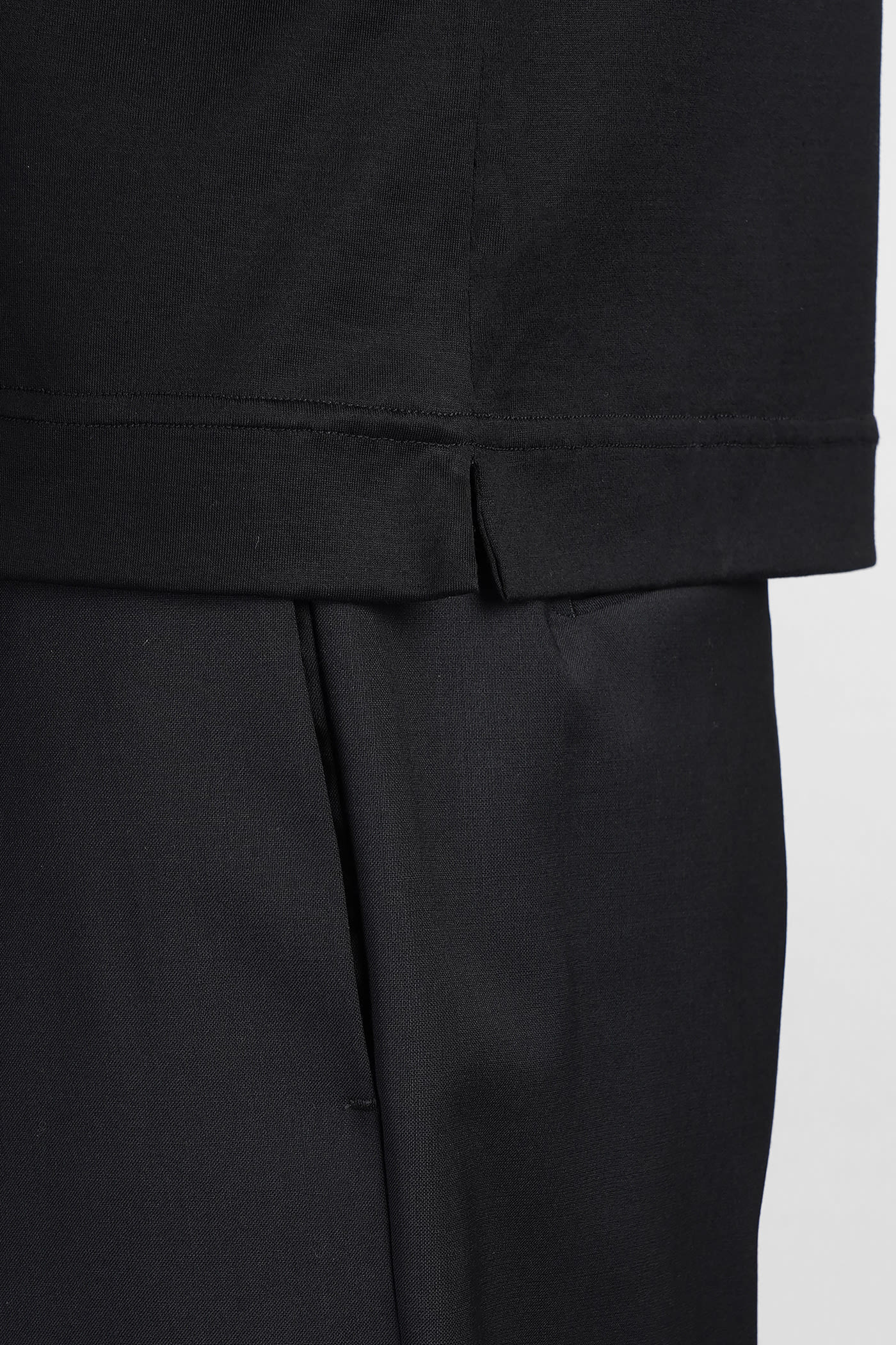 Shop Tagliatore T-shirt In Black Cotton