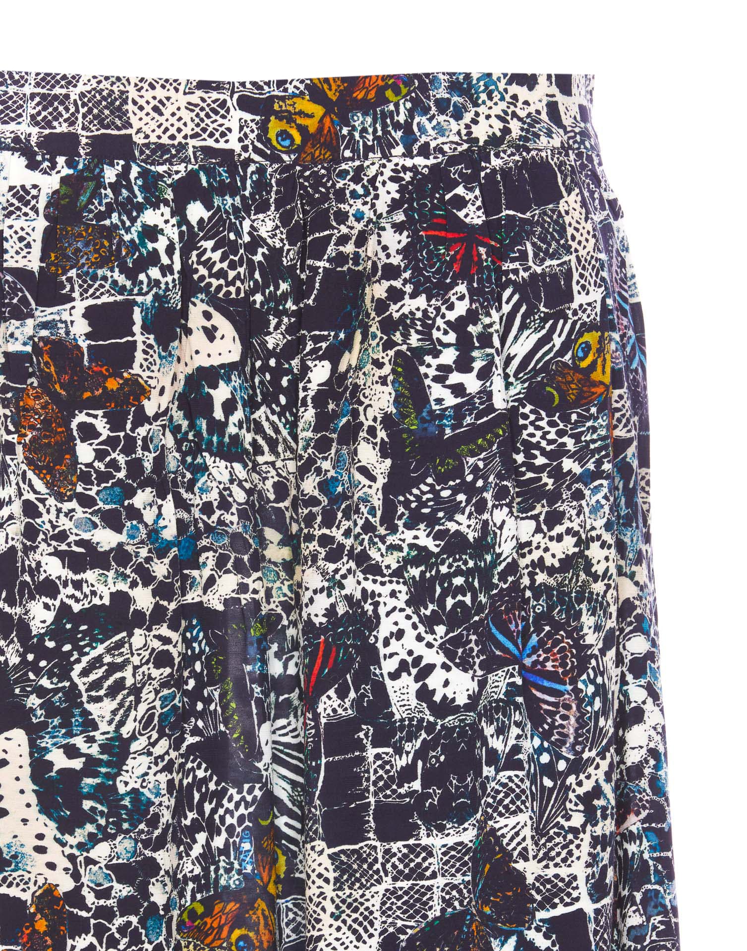 Zadig & Voltaire Joslin Soft Butterflies Skirt In Multicolor