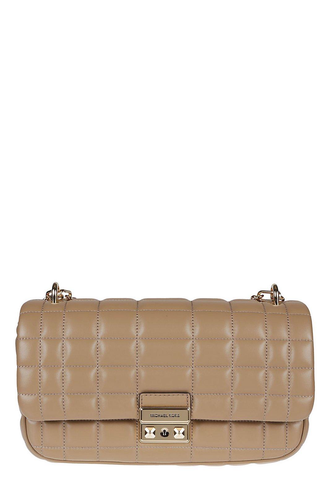 Michael Tribeca Large Quilted Shoulder Bag